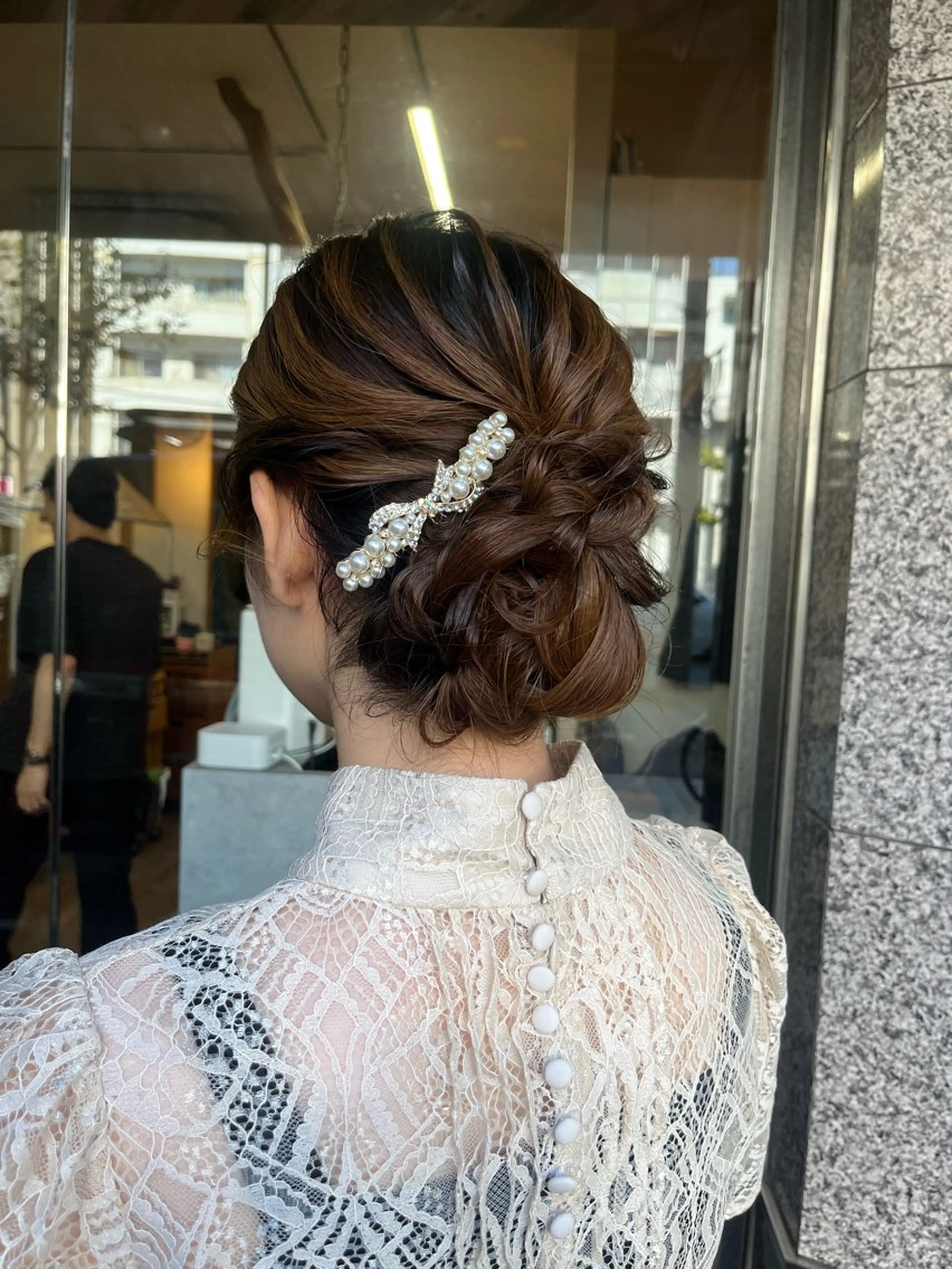 セミロング ヘアアレンジ ヘアセット IMARI /のヘアスタイル