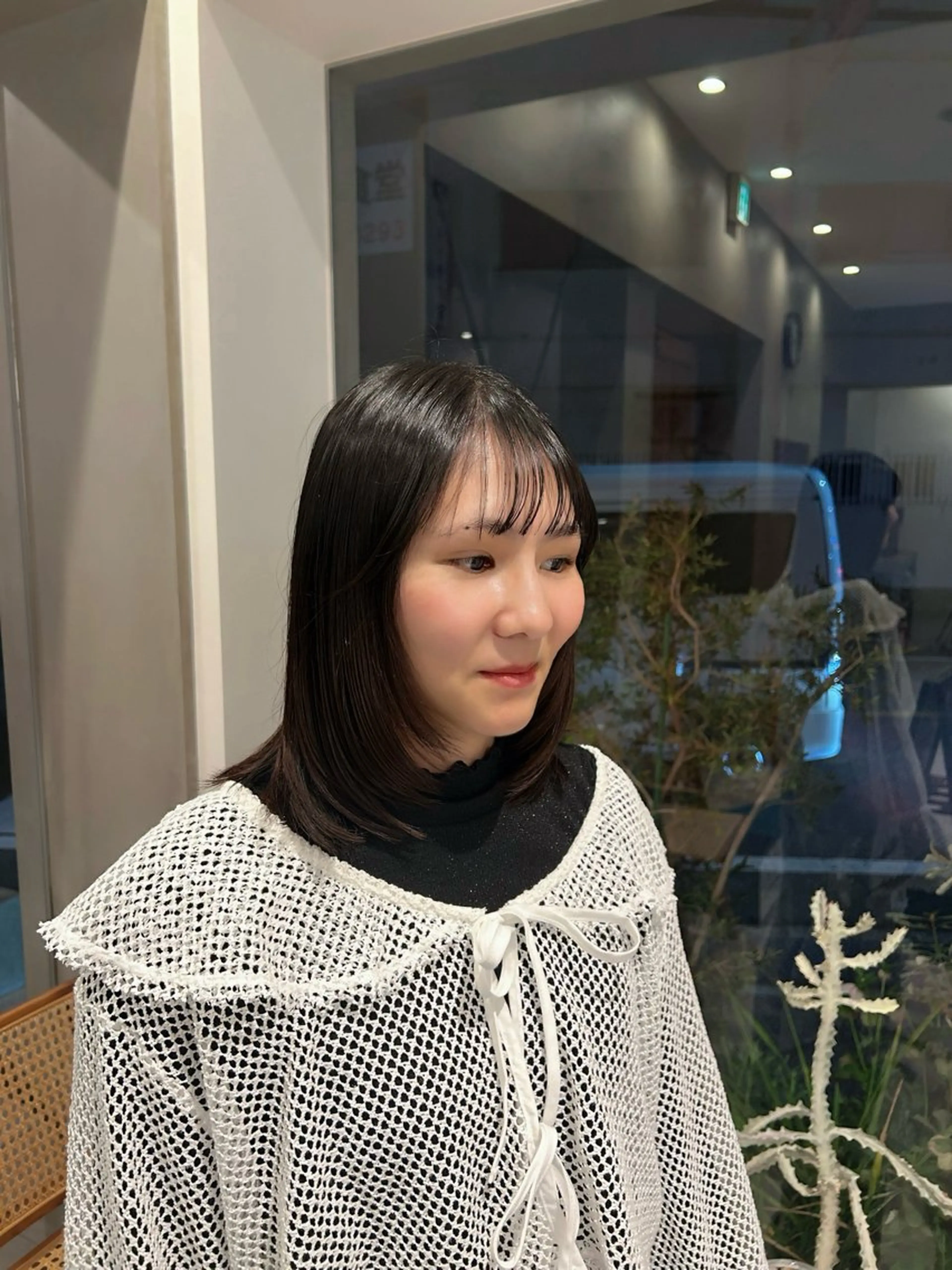 ミディアム 顔周りカット レイヤーカット AILERON 神村のヘアスタイル