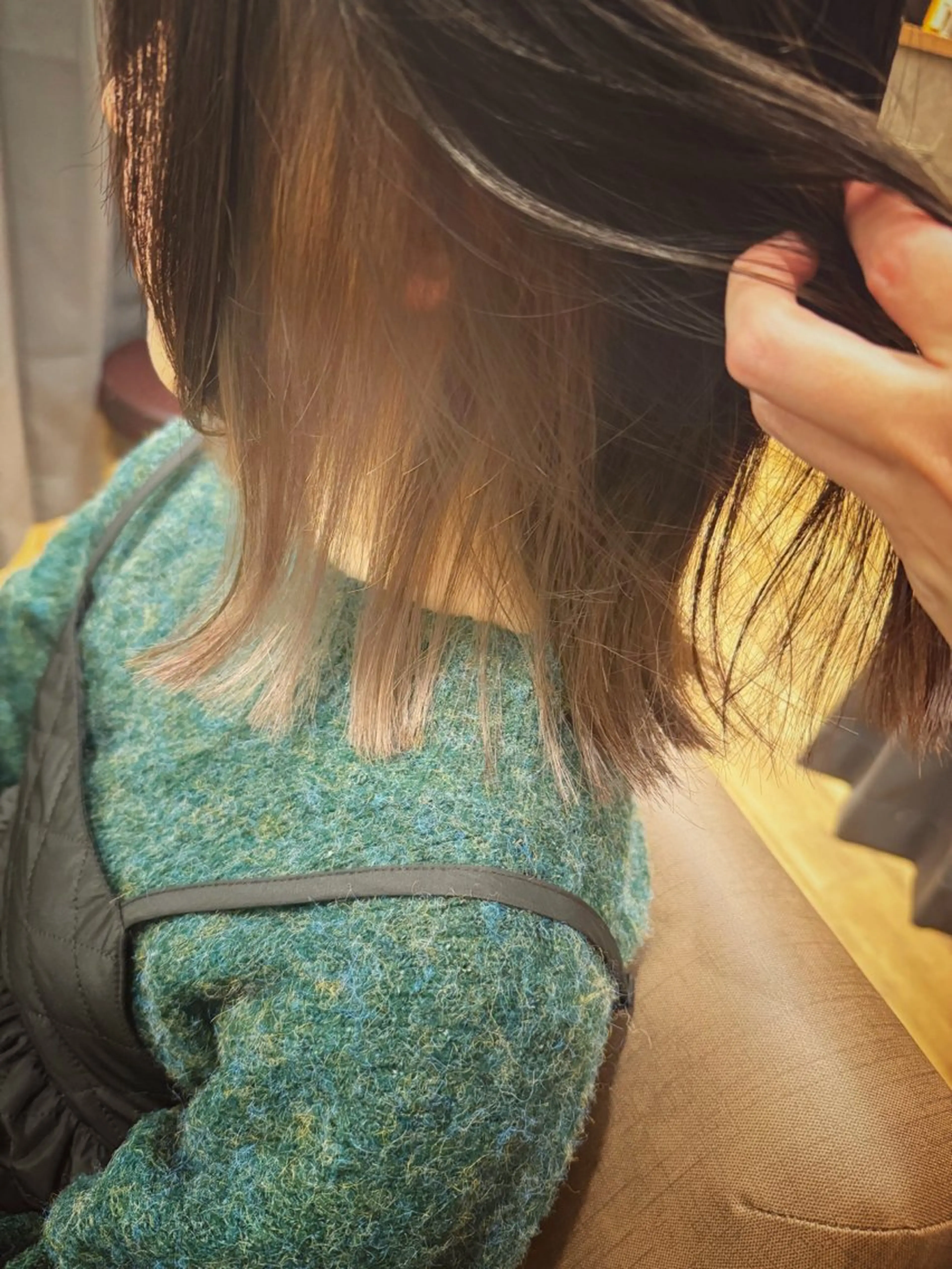 ミディアム カラー ベージュカラー ブラウンカラー ブラウンベージュ インナーカラー メンズカット特化 今野のヘアスタイル