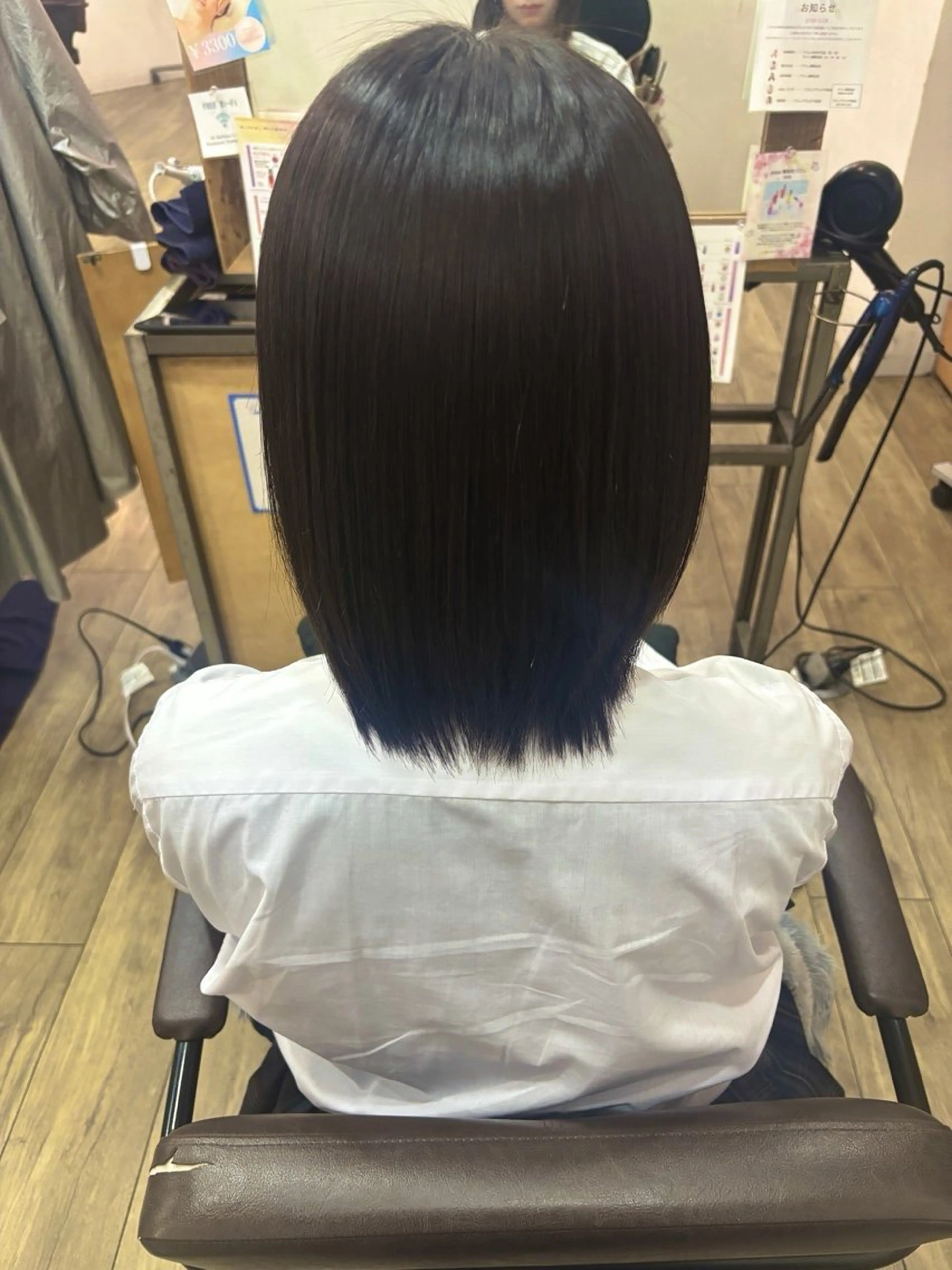 ミディアム 縮毛矯正 ✨️髪質改善✨️長嶋 美春のヘアスタイル