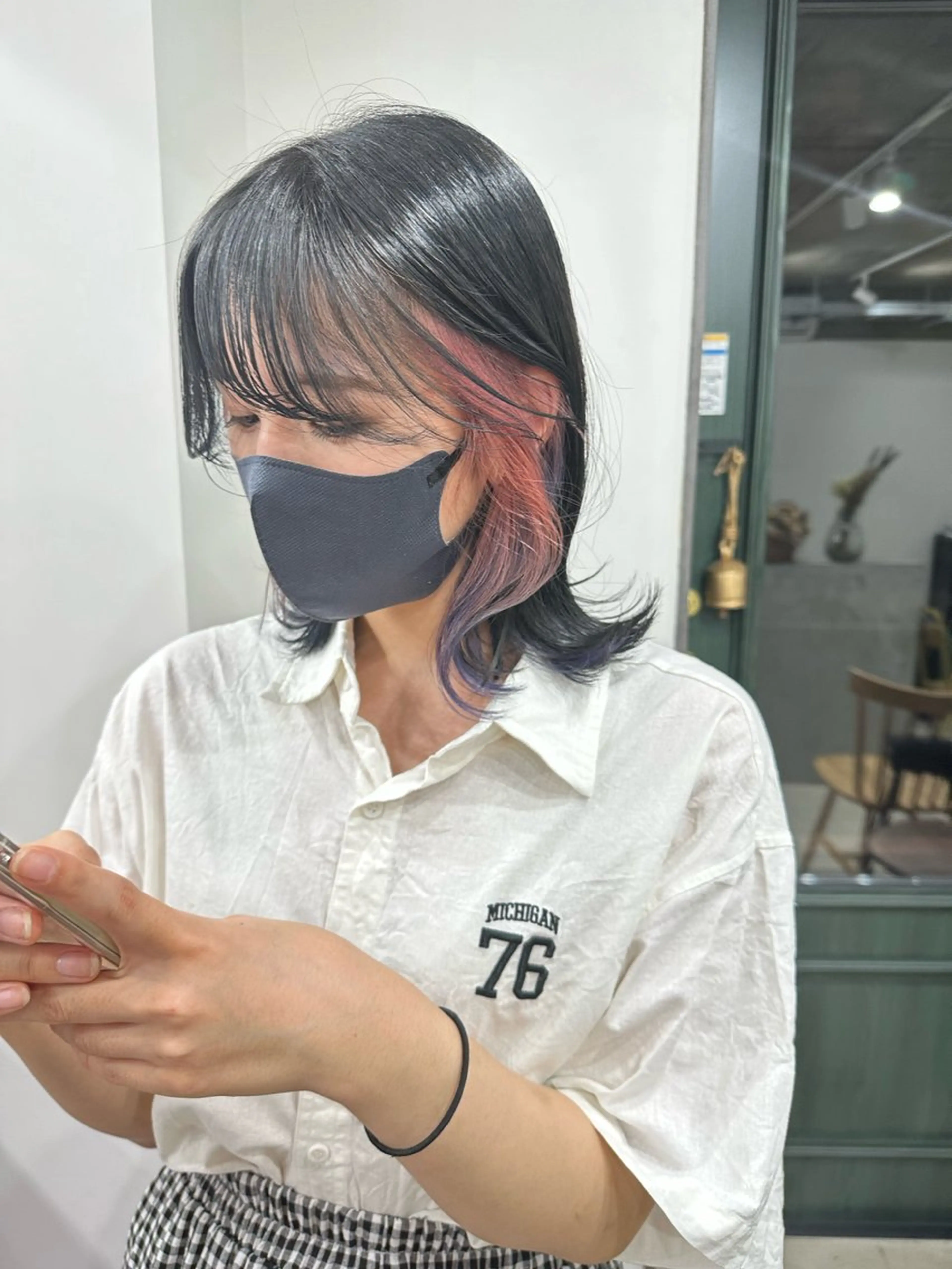 ミディアム カラー さあや 【透け感/艶感】のヘアスタイル