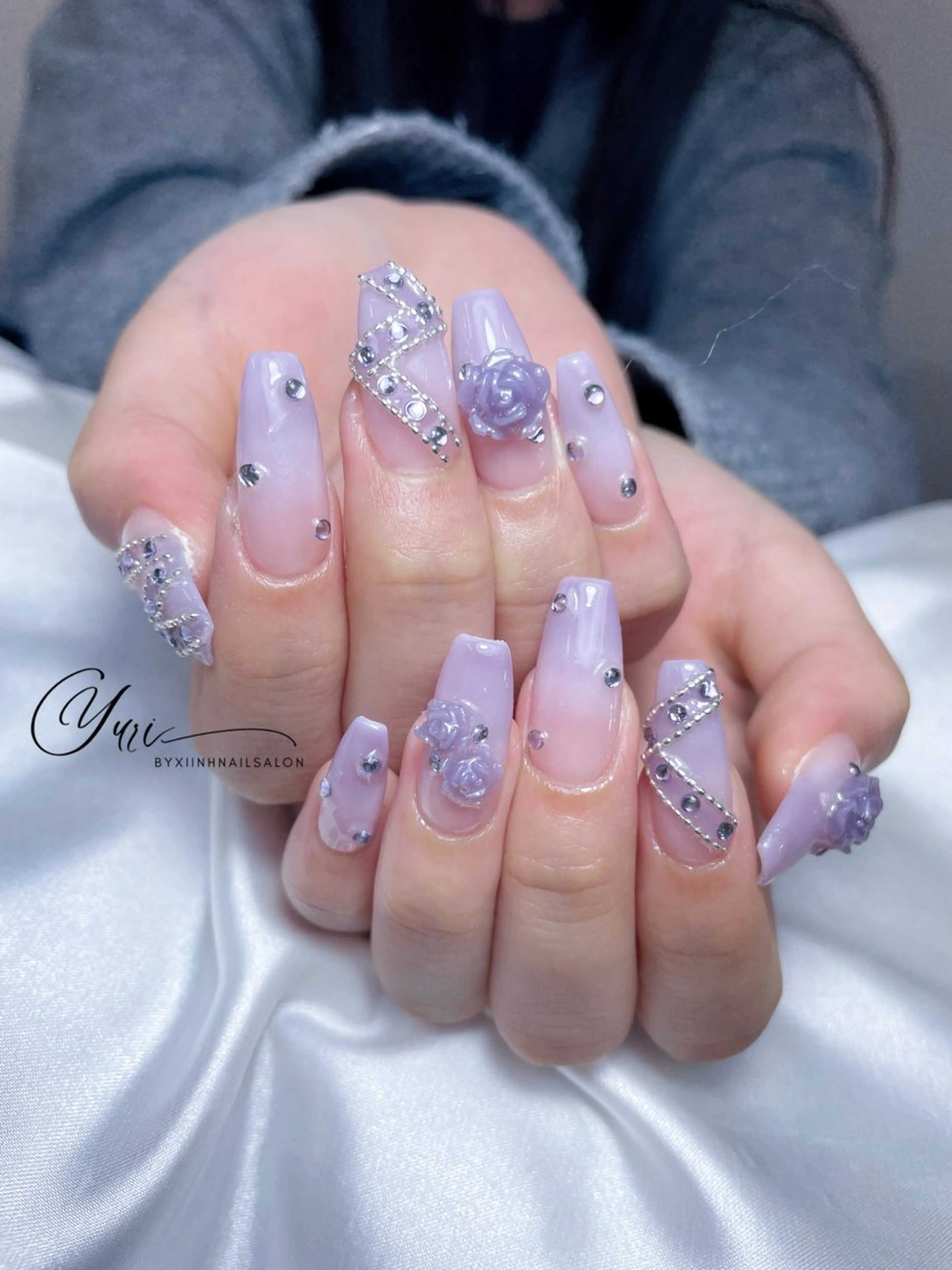 ネイル チークネイル 桜ネイル 長さ出し フットネイル ジェルネイル ハンドネイル YURI NAILのネイルデザイン