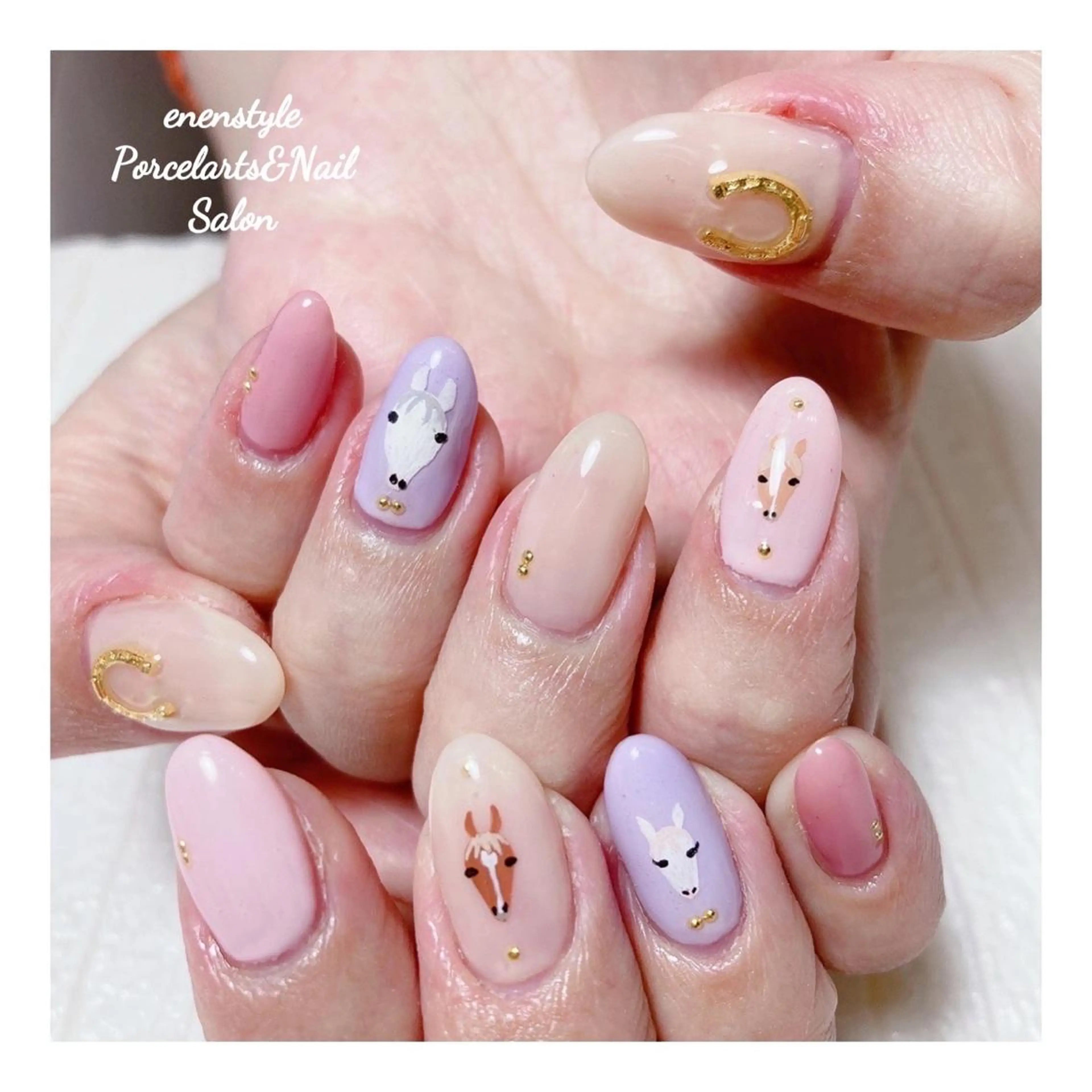 ミディアム ネイル 👑enen style👑のネイルデザイン