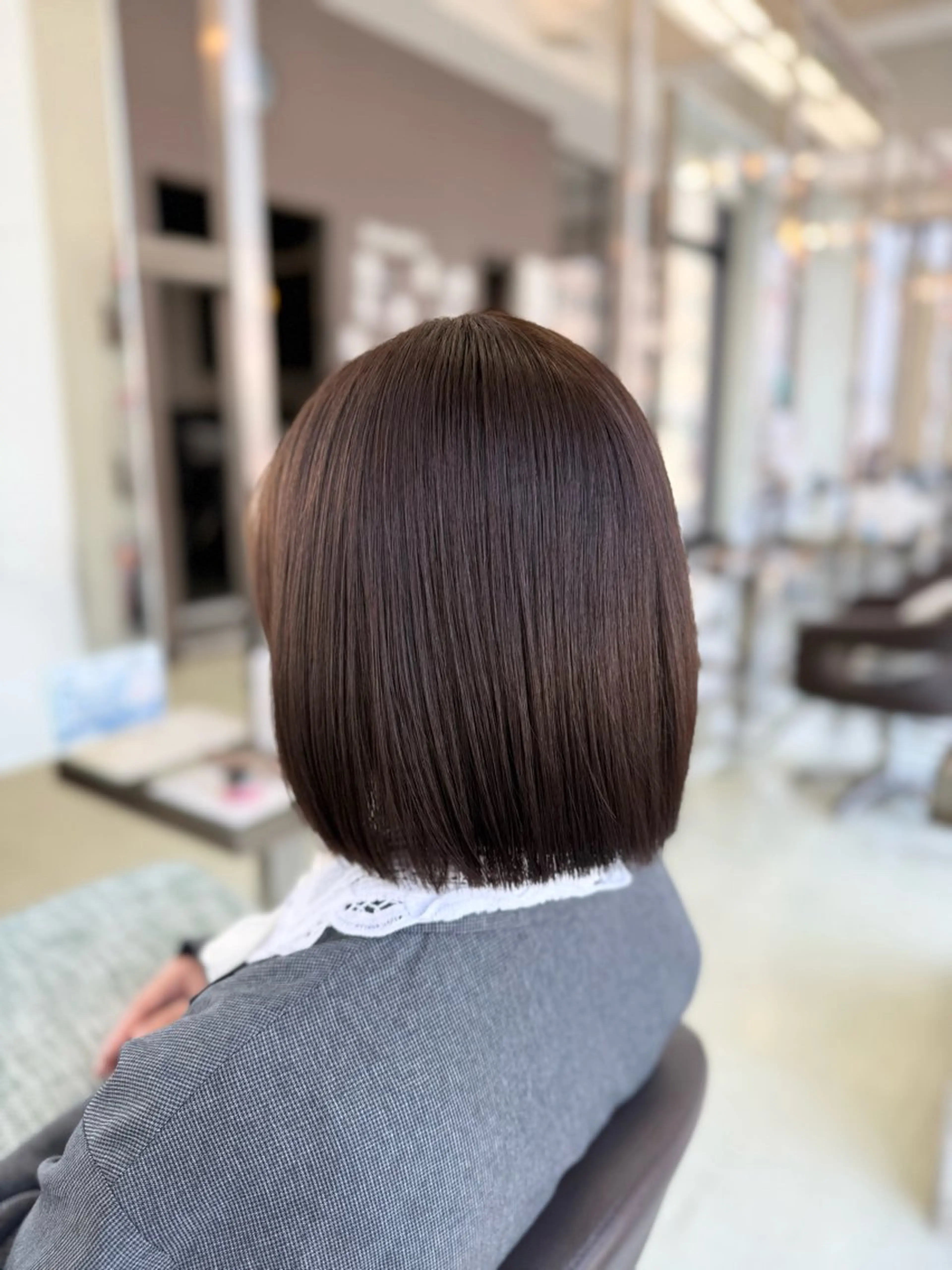 ショート カット 縮毛矯正 新井優馬｜縮毛矯正/ 地毛風ストレートのヘアスタイル