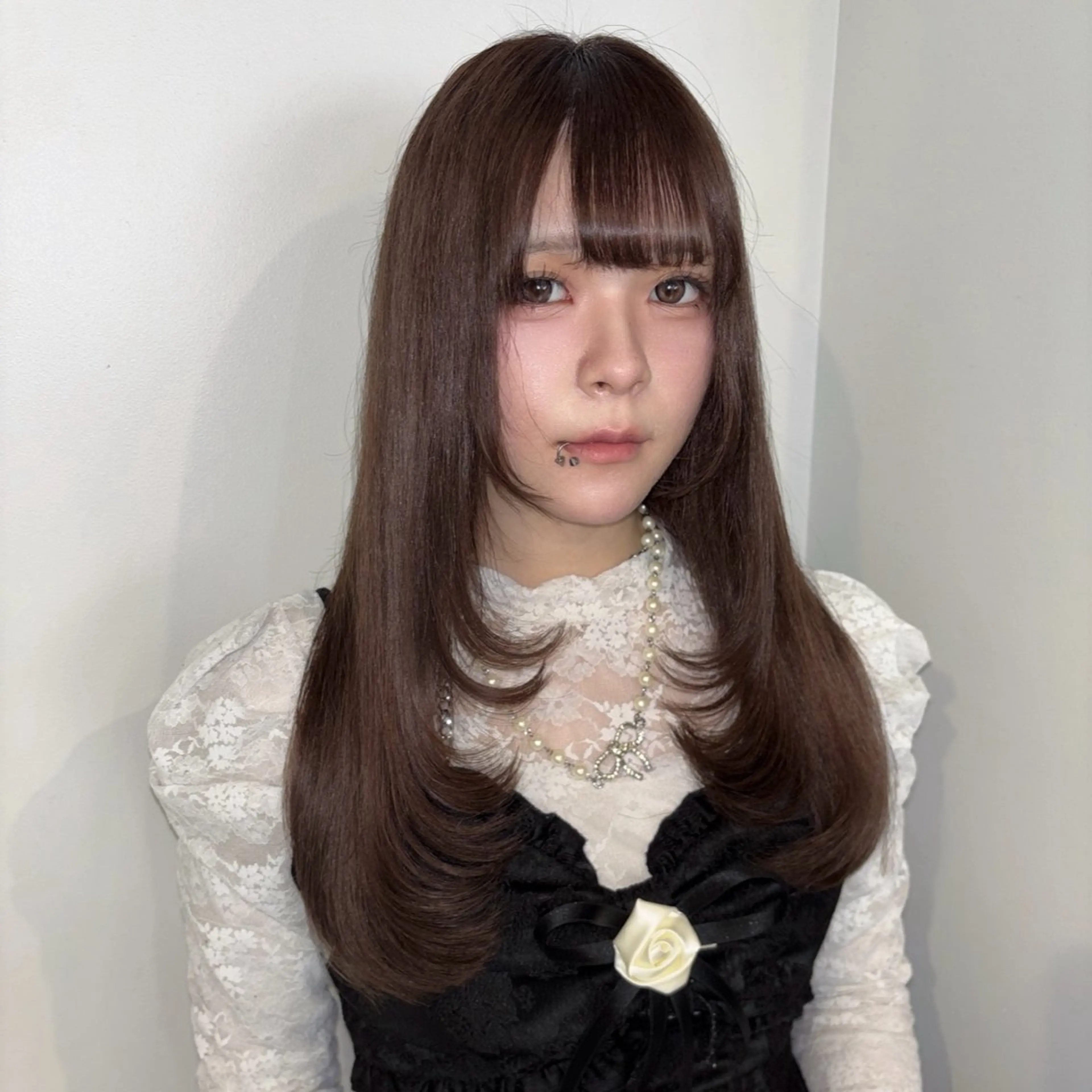 『ご新規様限定‼️』お洒落染めワンカラー➕カット✨低価格で可愛く綺麗な髪色になります🖤の写真