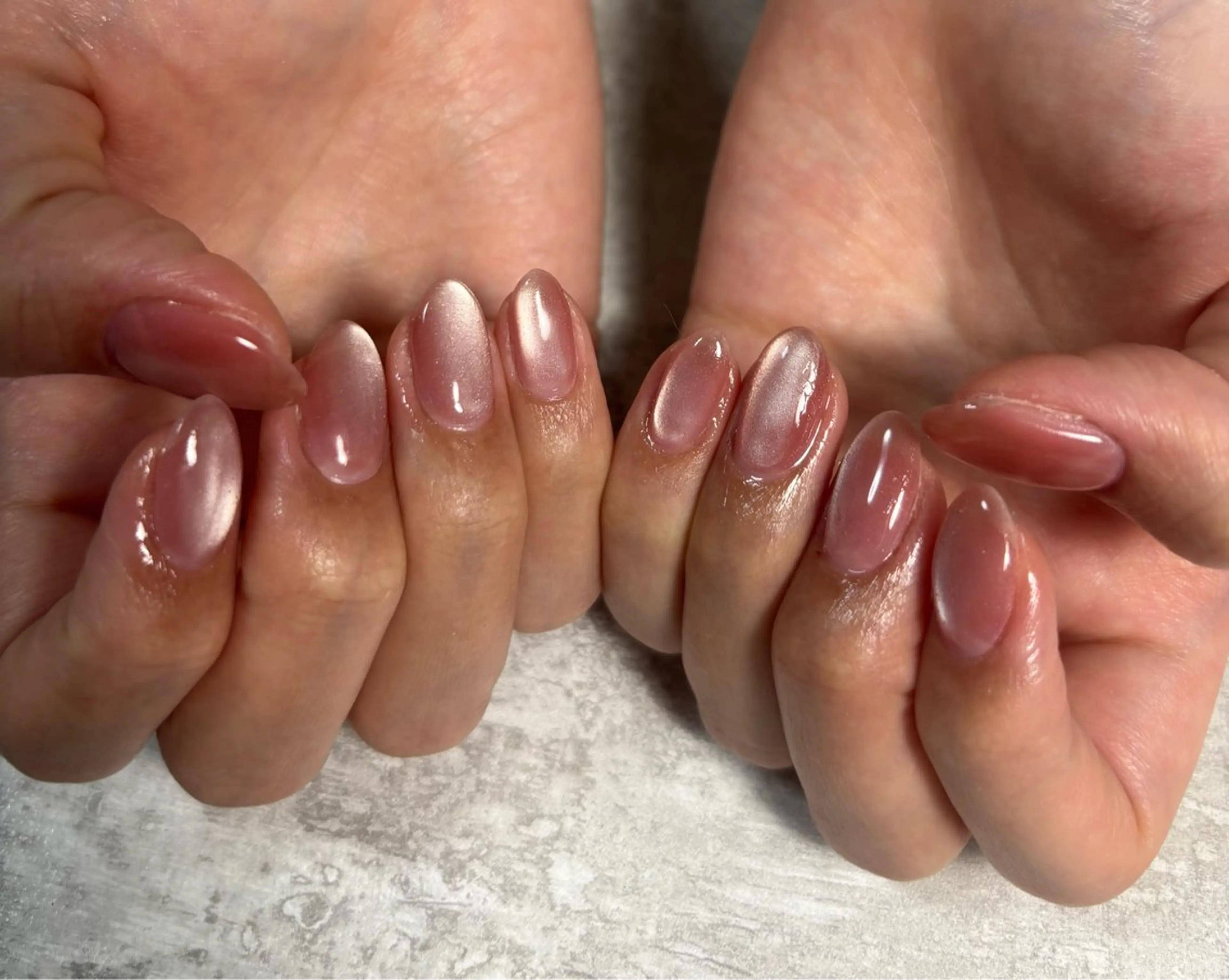 ネイル オーロラネイル 桜ネイル フラワーネイル フットネイル フレンチネイル ハンドネイル kiki nail たまプラーザのネイルデザイン