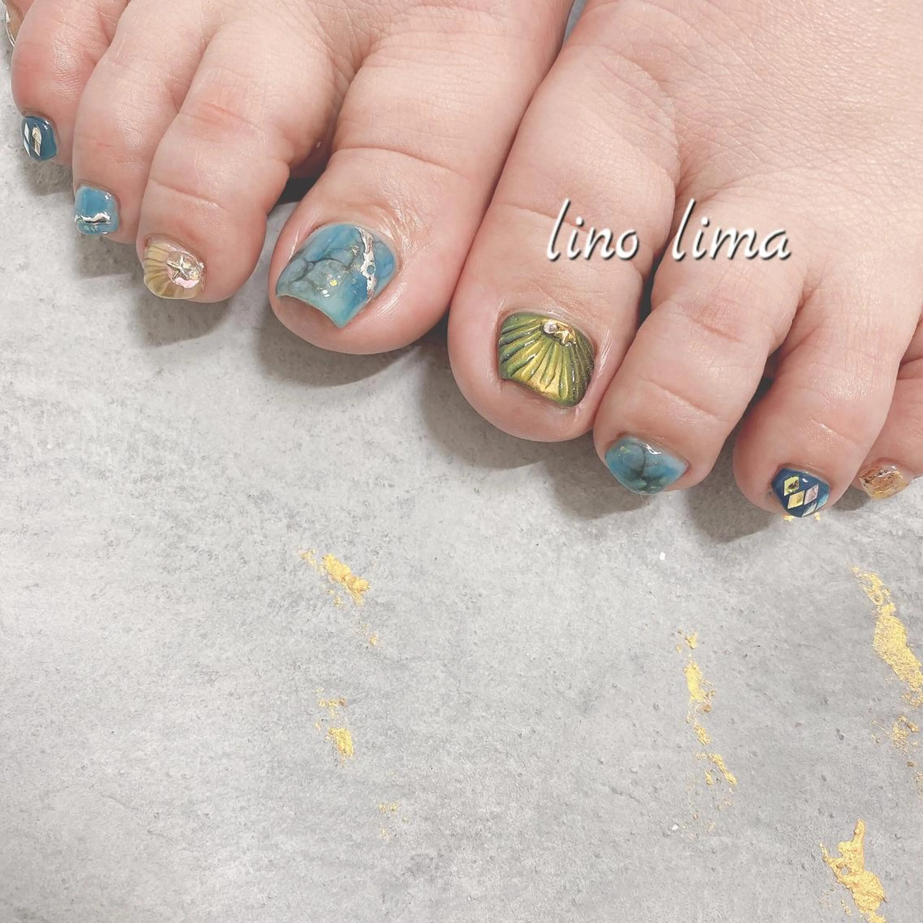 ネイル フットネイル リノ  リマのネイルデザイン