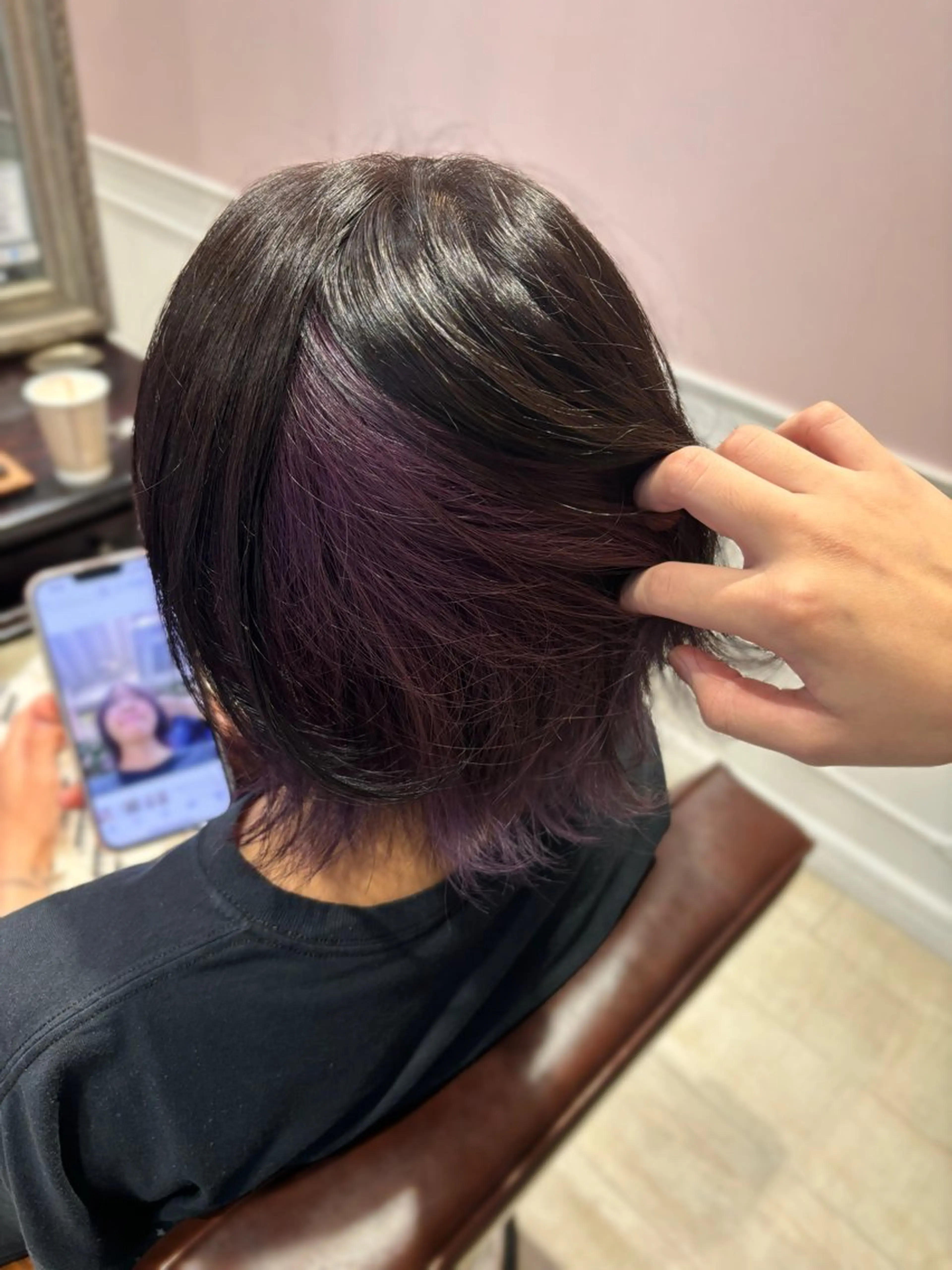 カラー ヘアカラー 🌱なゆみ🌱透明感 /ナチュラル/高宮のヘアスタイル