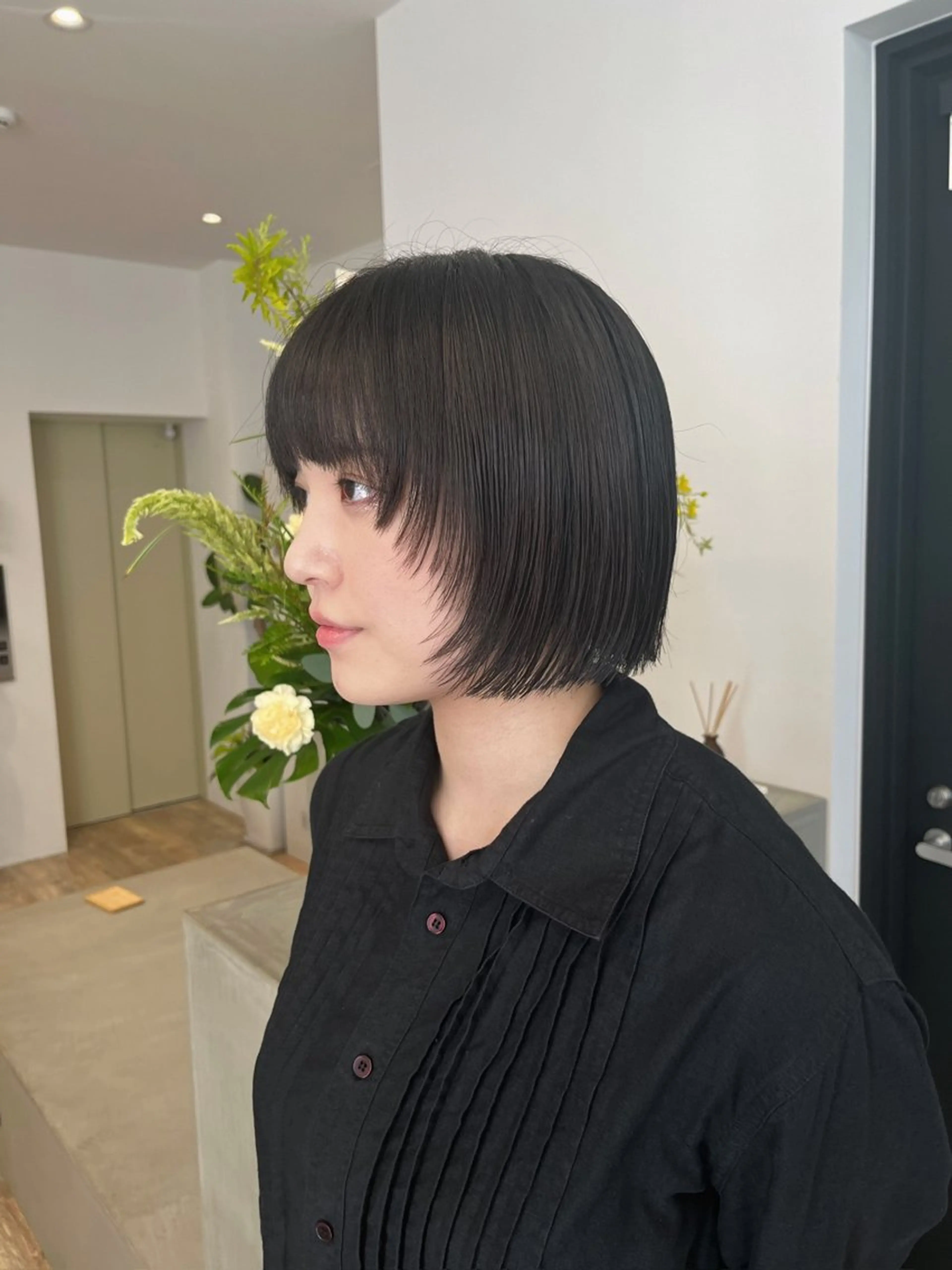 ショート ボブ 顔まわりレイヤー 顔周りカット レイヤーカット Say.FUKUOKA所属・⭐️ショートの匠⭐️ Say.岩井のヘアスタイル