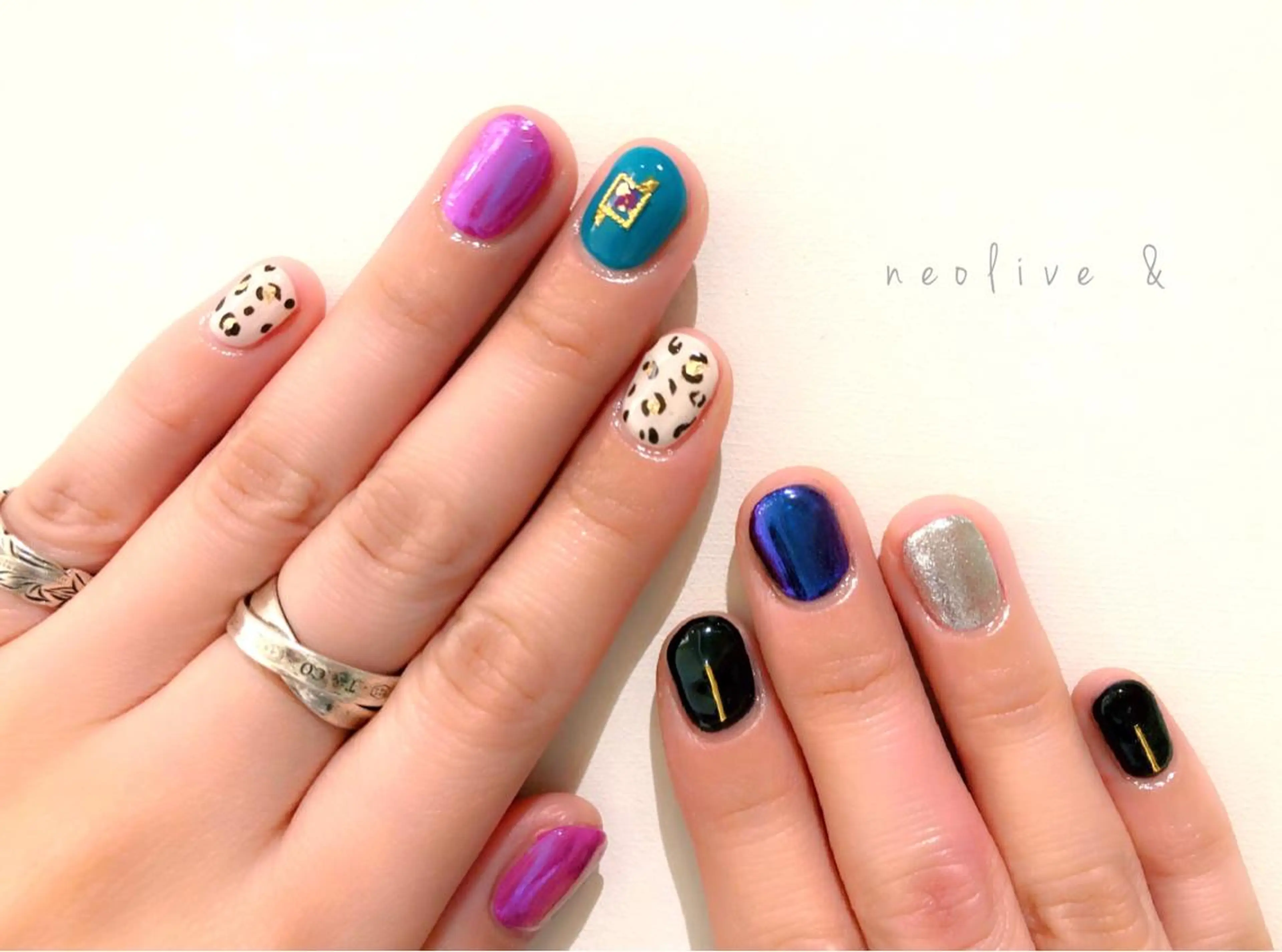 ネイル マツエク・マツパ ミラーネイル 持ち込み シンプルネイル Yuriko Omi パラジェル/渋谷のネイルデザイン