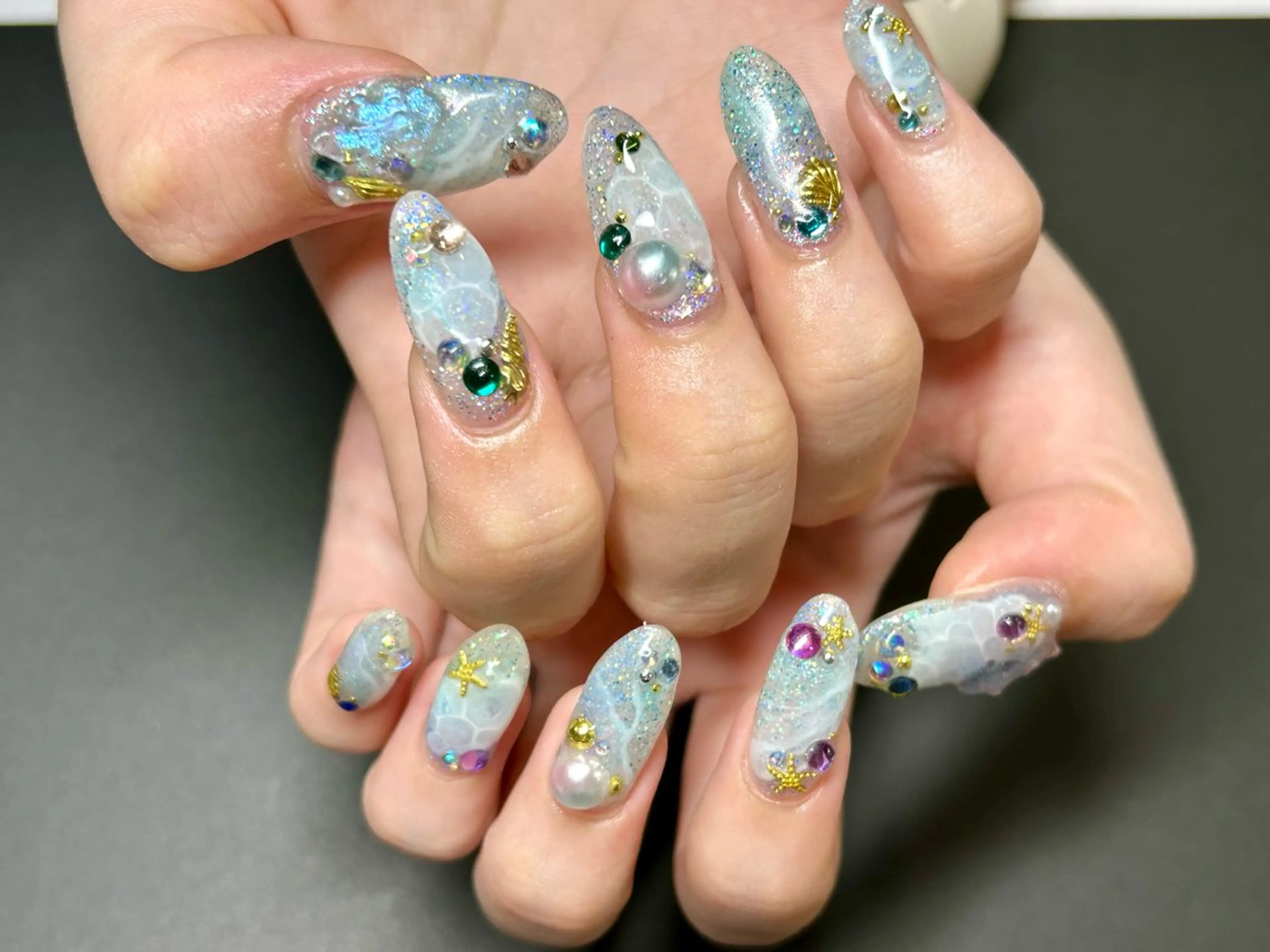 ネイル ハンドネイル Mela ミユ🌼.*のネイルデザイン