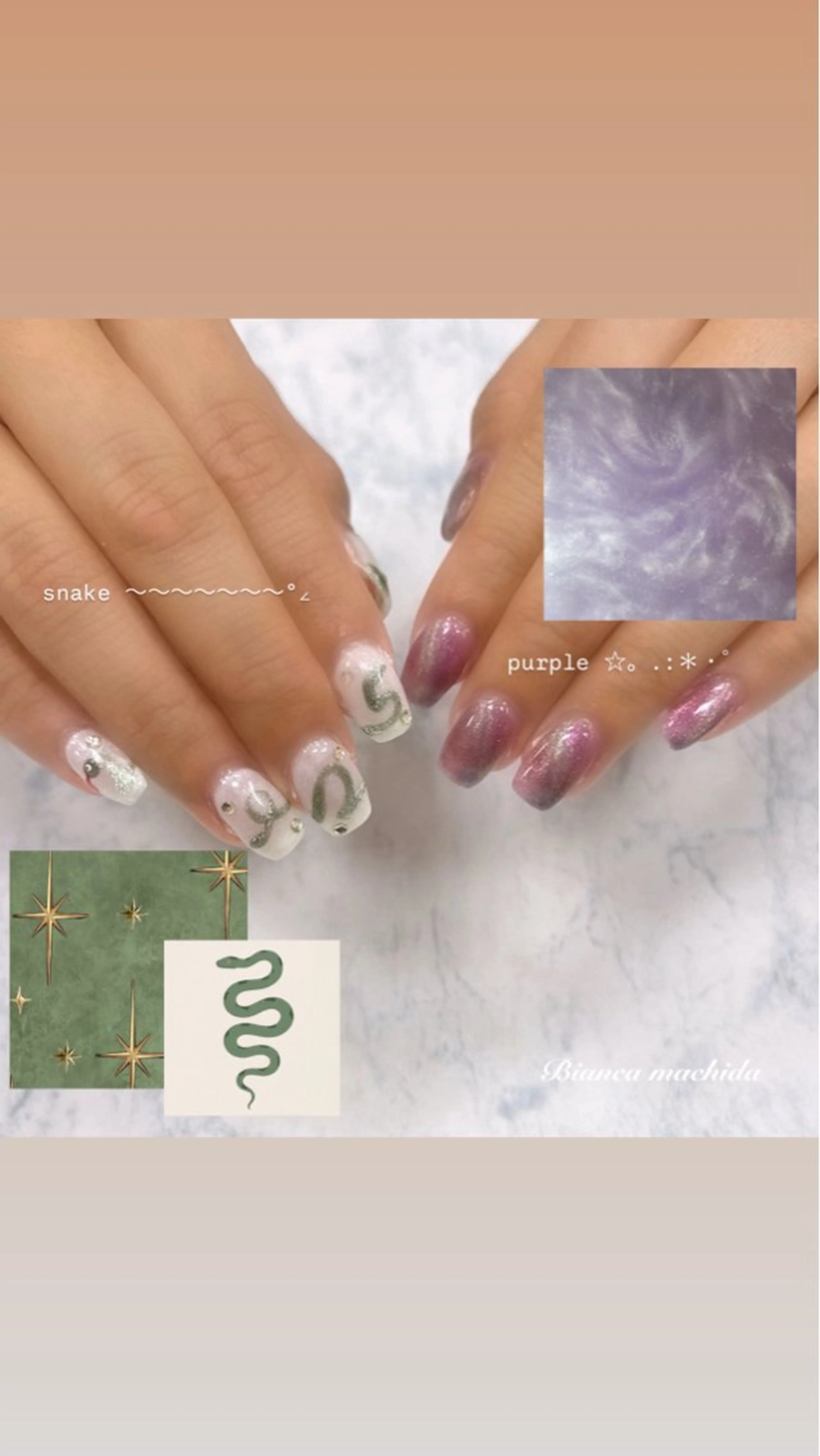 ネイル ハンドネイル BIANCA 🖤 NISHIMURAのネイルデザイン