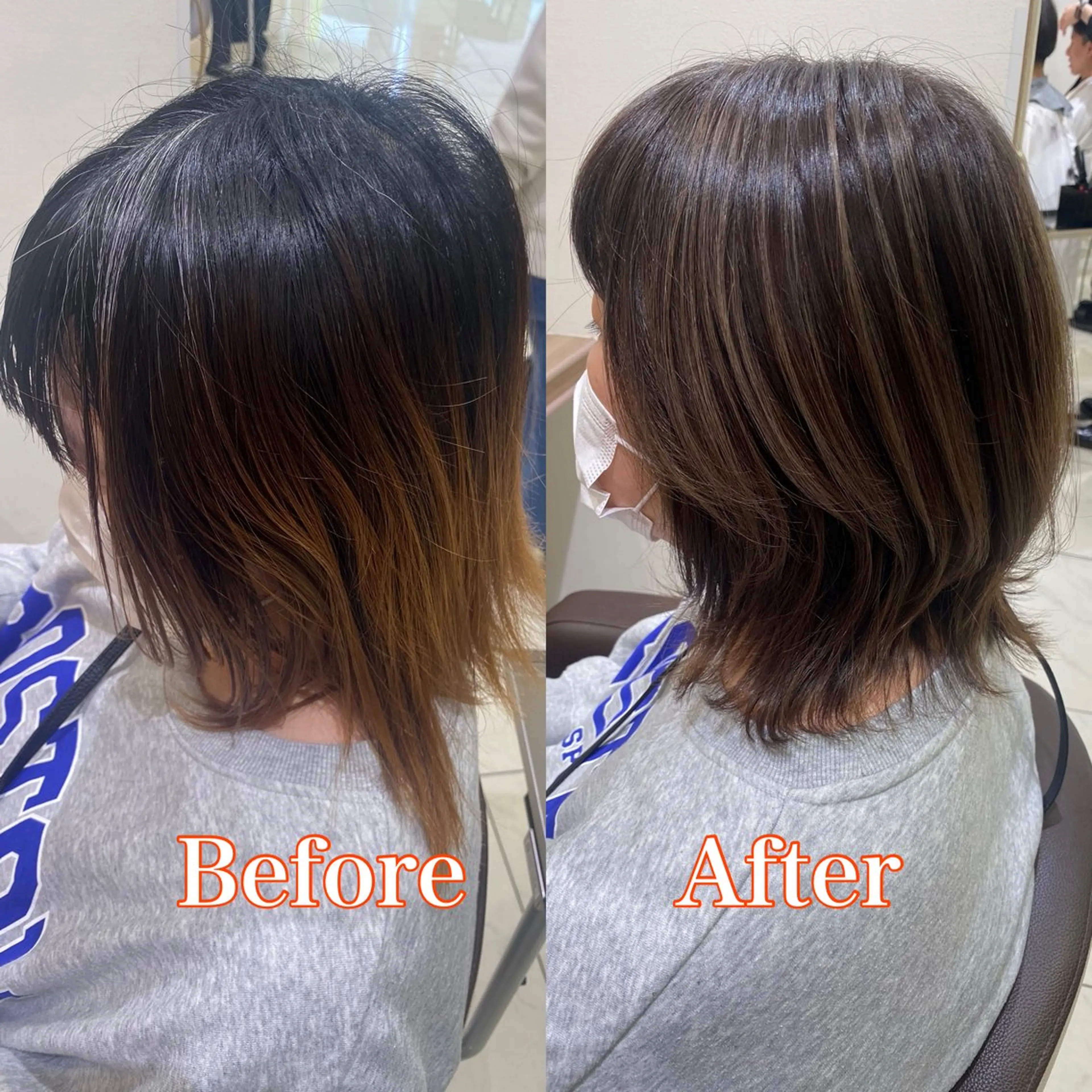 ショート カラー ハイライトカラー ハイライト 寺内 紳悟のヘアスタイル