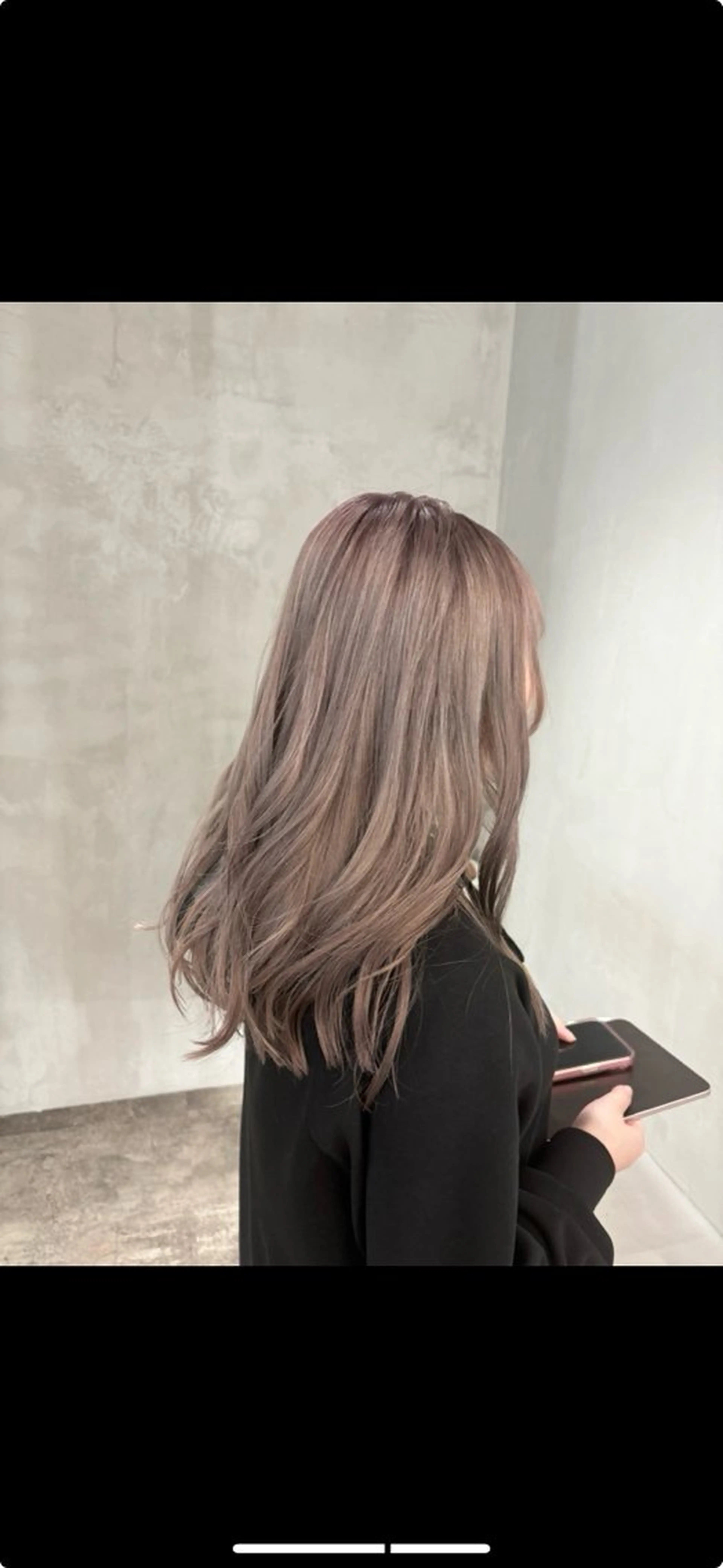 ロング カラー 植田 能生のヘアスタイル