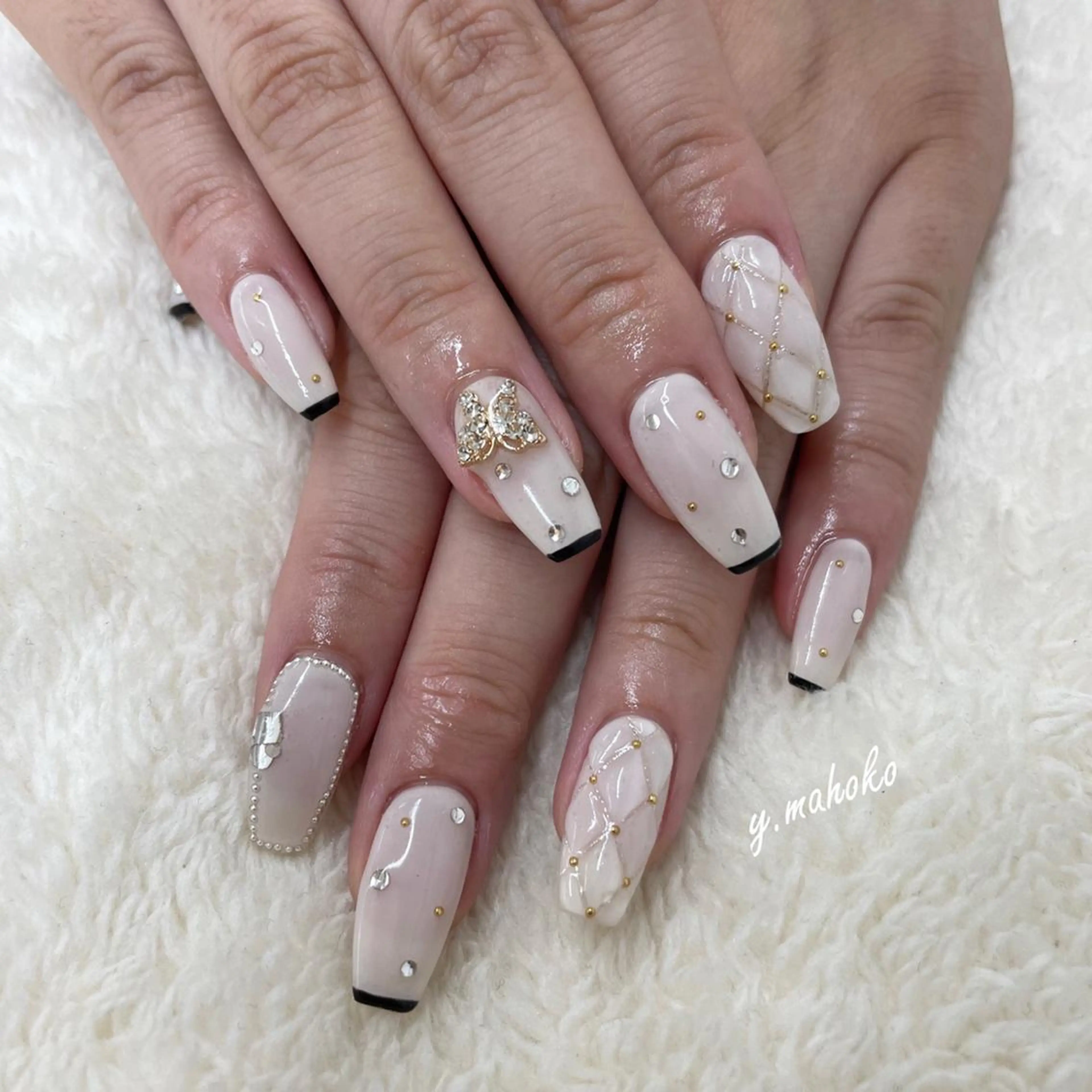 ネイル ハンドネイル She nail studio 原宿所属・パラジェル有/ スカルプ/mahoのネイルデザイン
