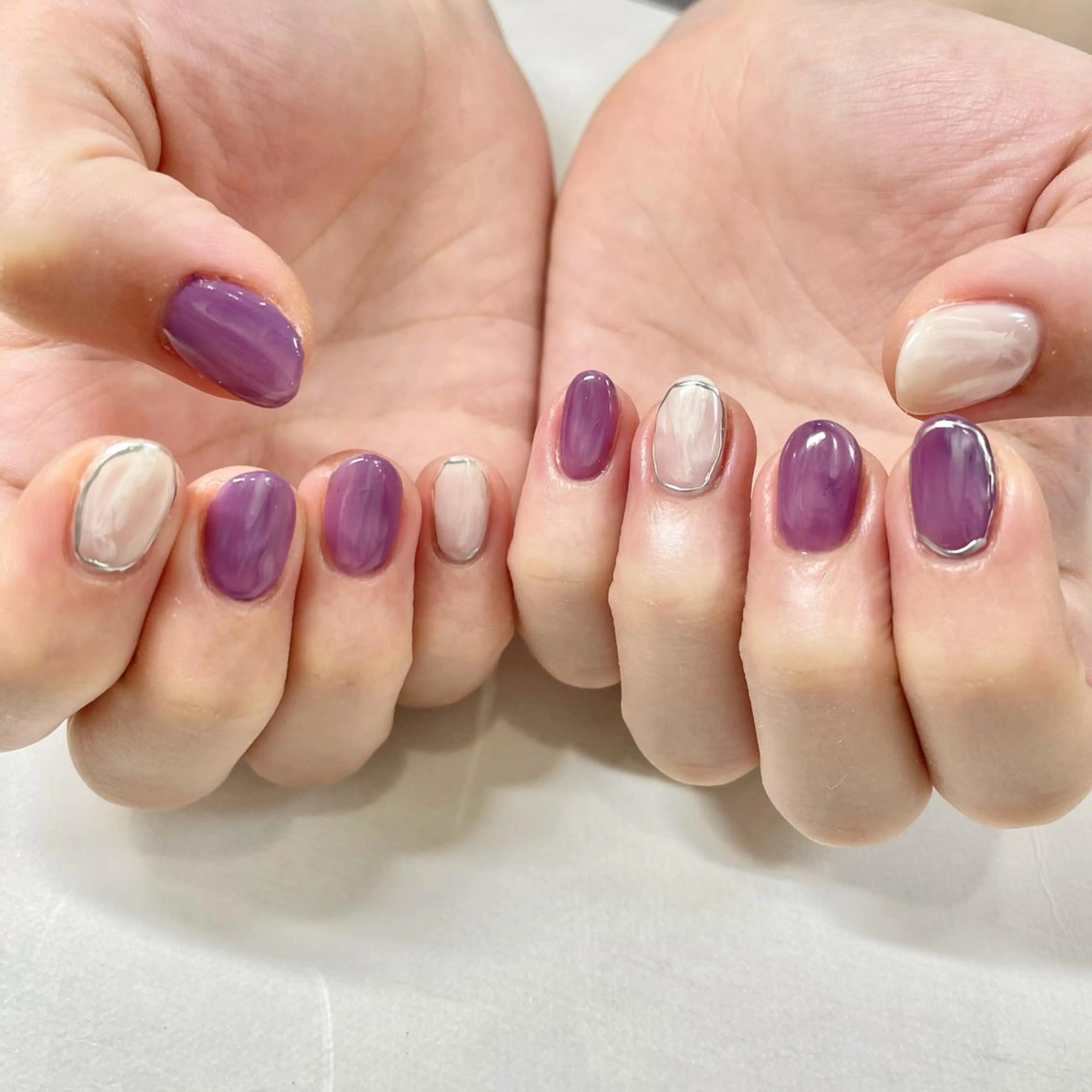 ネイル ニュアンスネイル シンプルネイル ハンドネイル フットネイル 🎀AYAKO 🎀中韓ネイルのネイルデザイン