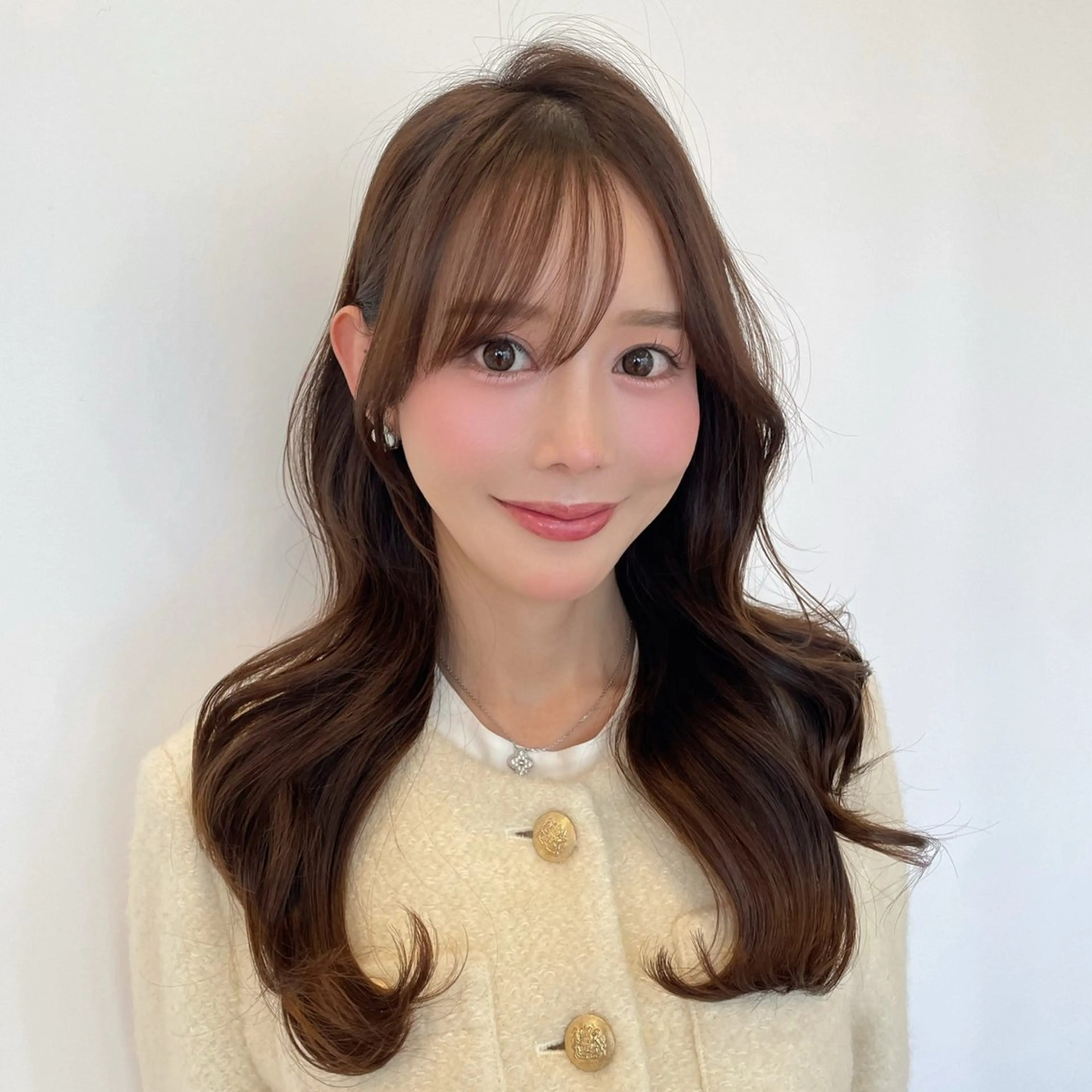 ロング カラー カット ヘアカラー トリートメント レイヤー×顔周 り×髪質改善/MIUのヘアスタイル