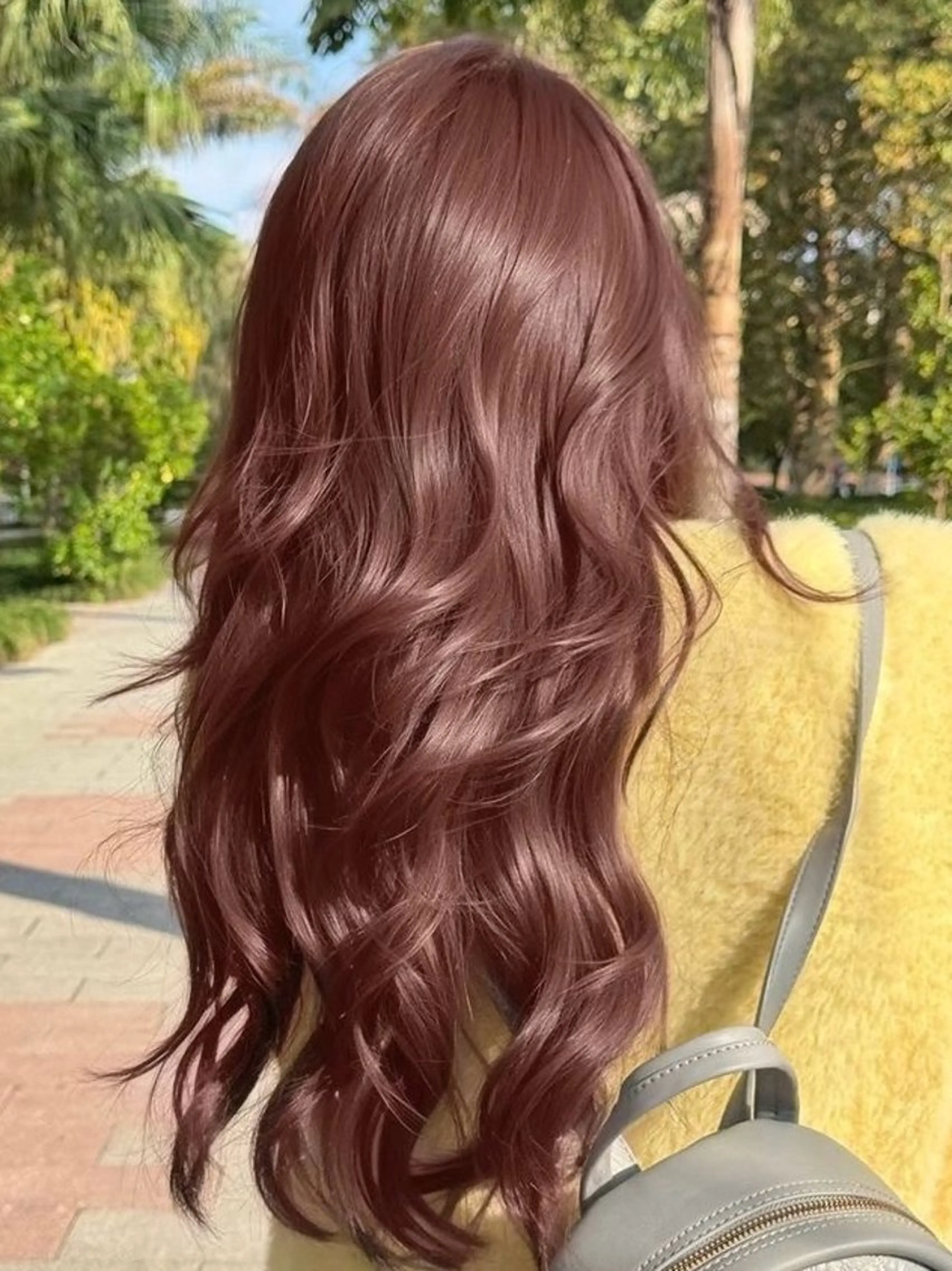 ロング カラー トレンド暖色ヘア🍒 miu🍒のヘアスタイル