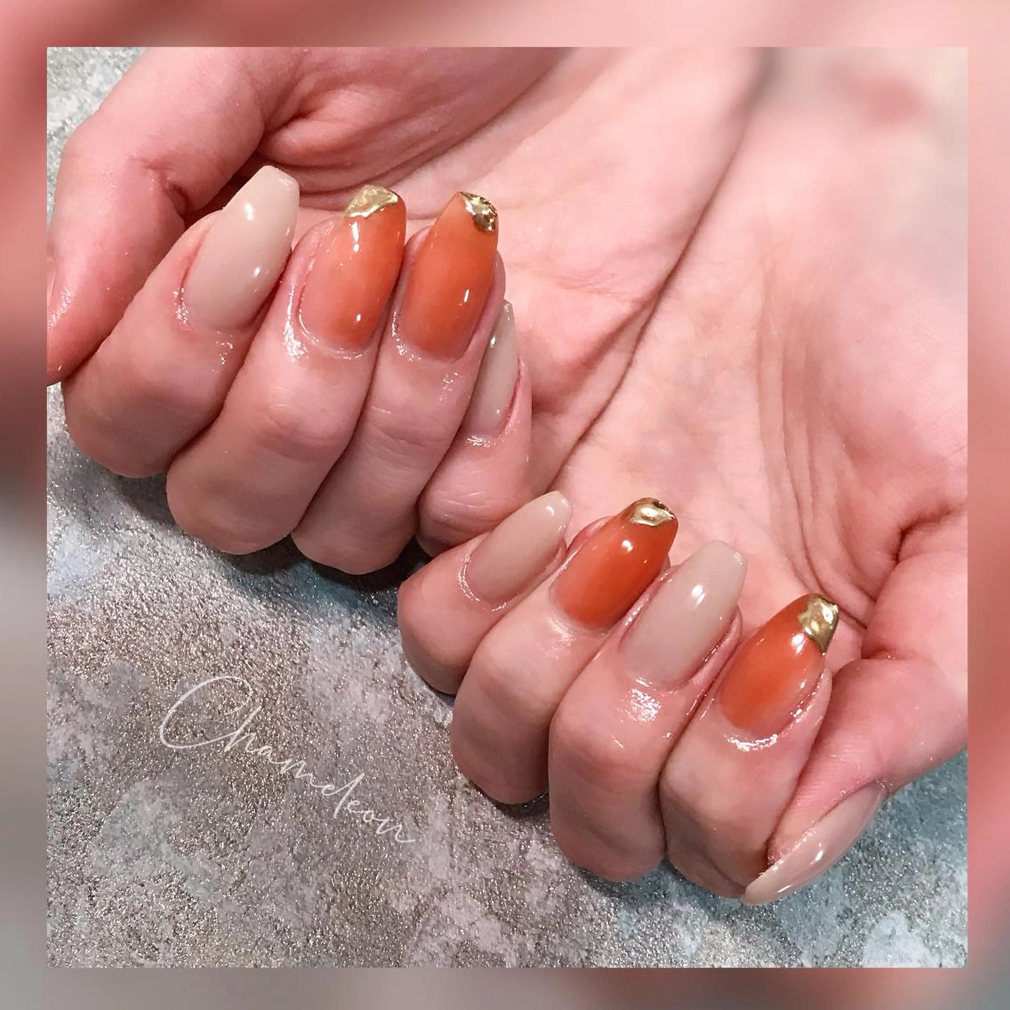 ネイル ハンドネイル 《カメレオン》 西田美輝のヘアスタイル