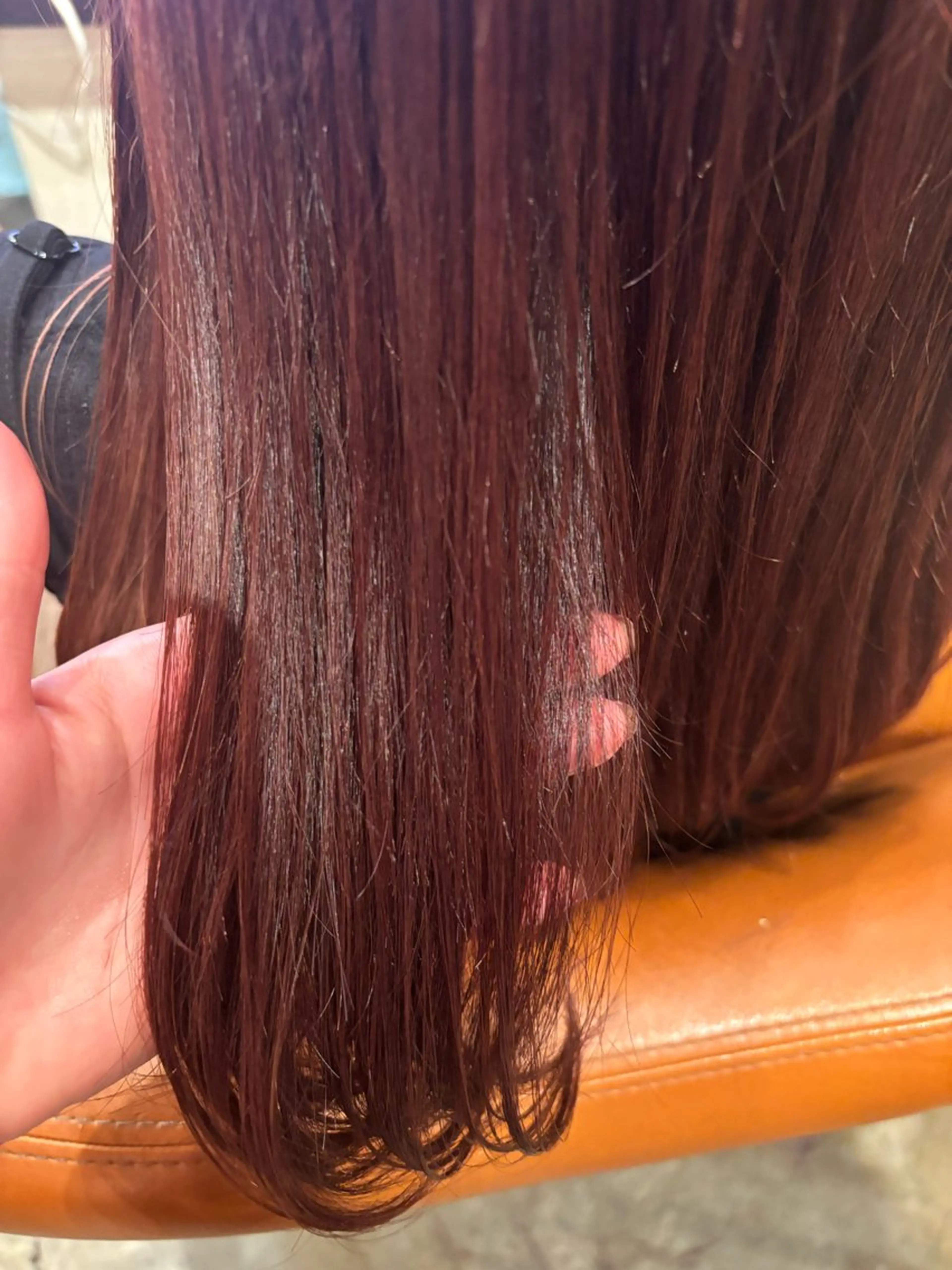 カラー レッドカラー 髪質改善カラー ブラウン🤎YUMEのヘアスタイル