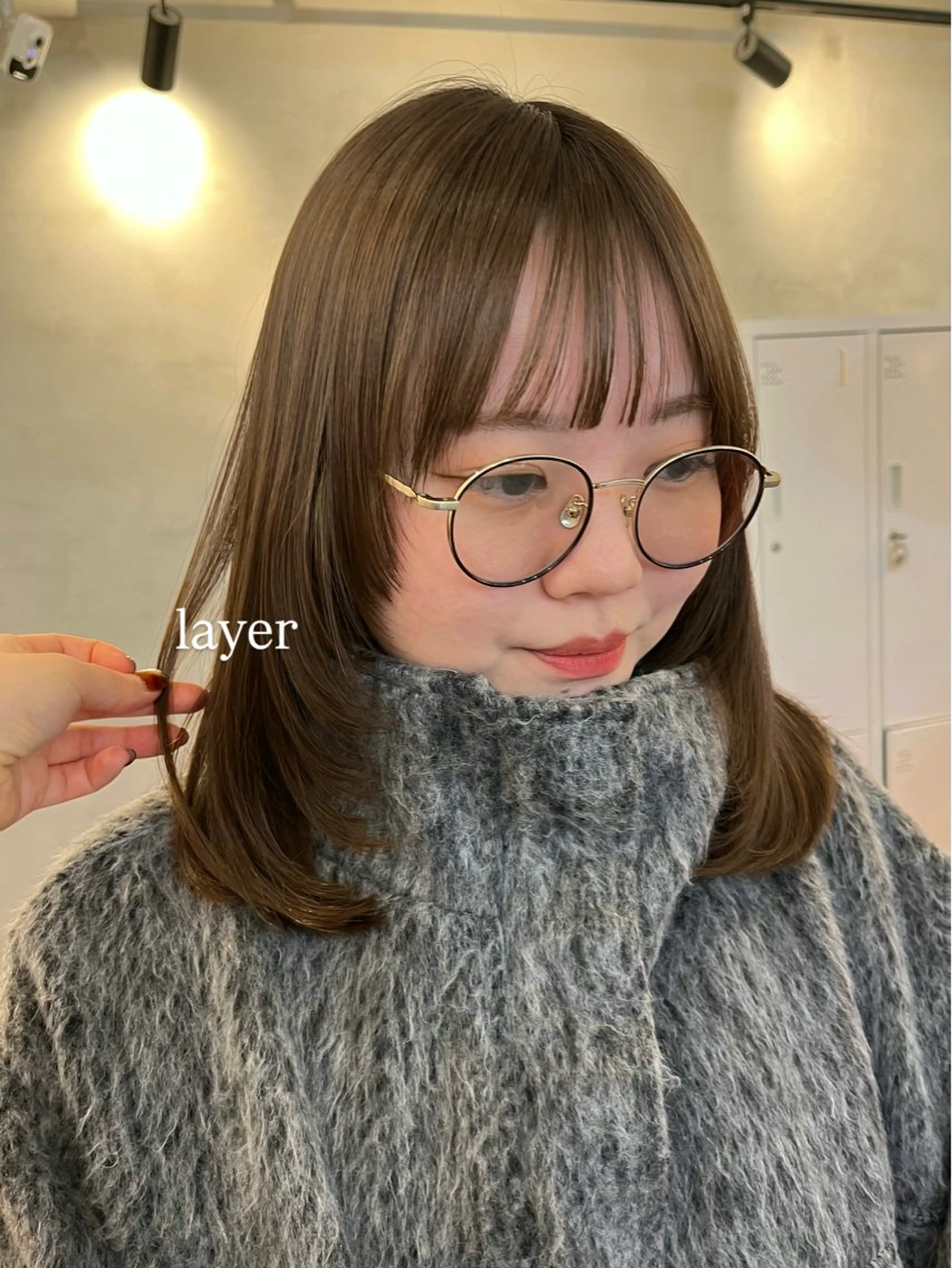 ミディアム レイヤーカット 小顔カット 🫧レイヤー/暖色 /ベージュMAI🫧のヘアスタイル