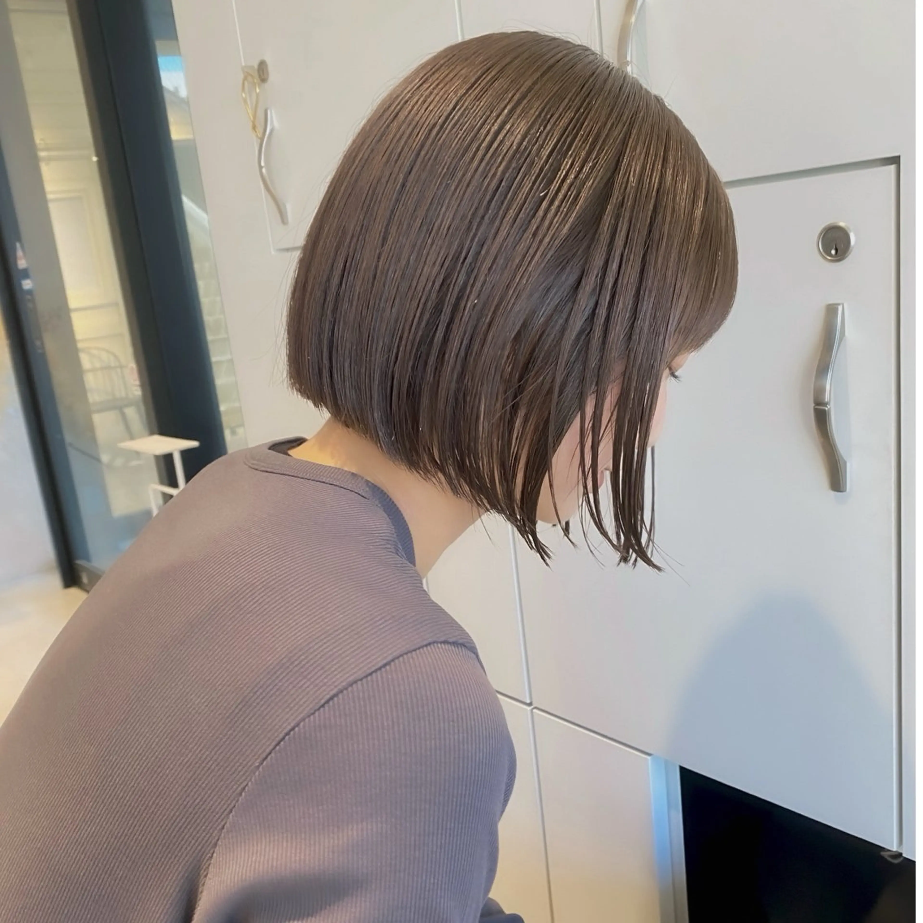 ショート カラー ボブ/ミニボブ 透明感カラーkadoのヘアスタイル