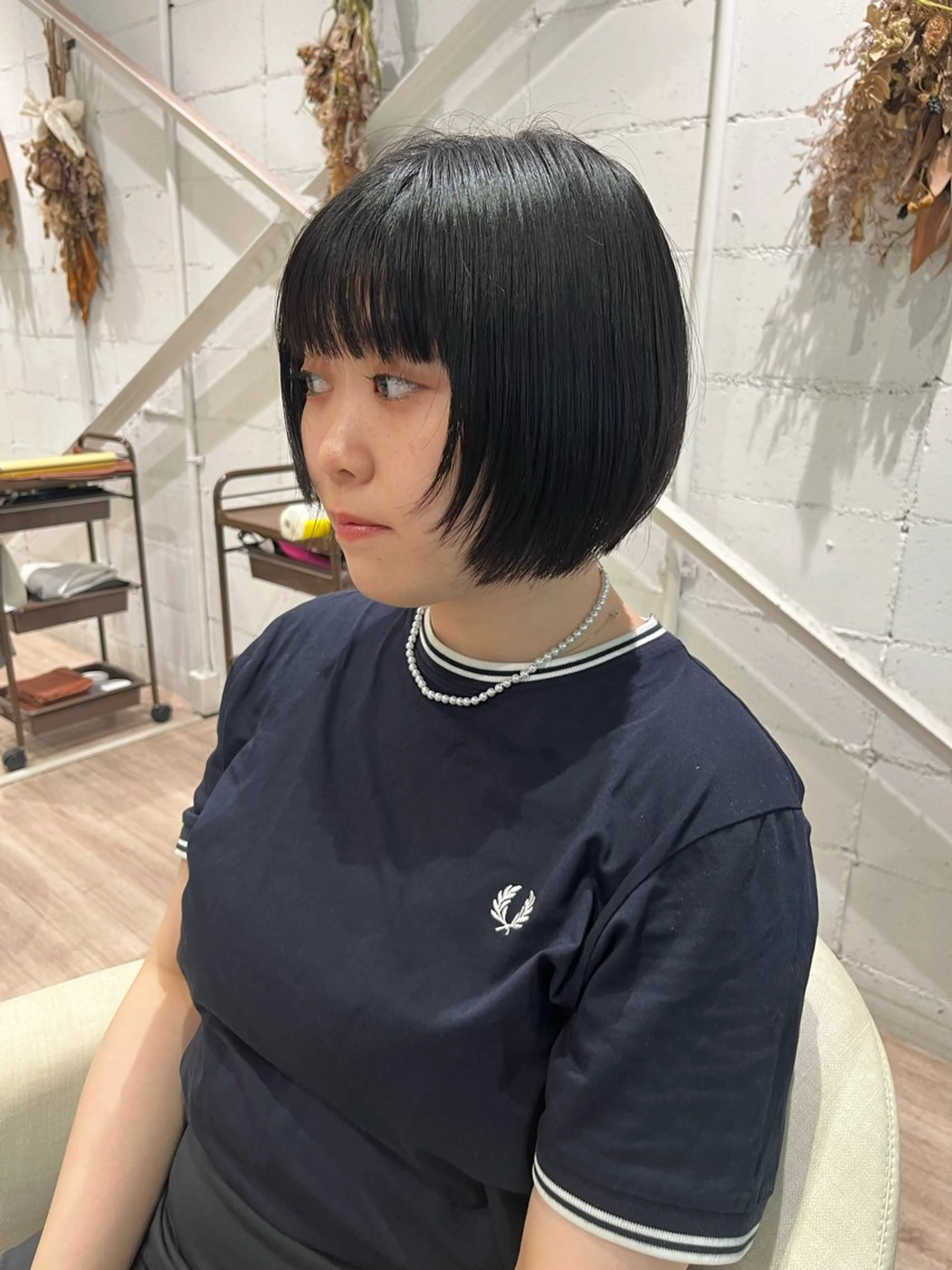 ショート ショート/ボブ パーマ/中原のヘアスタイル