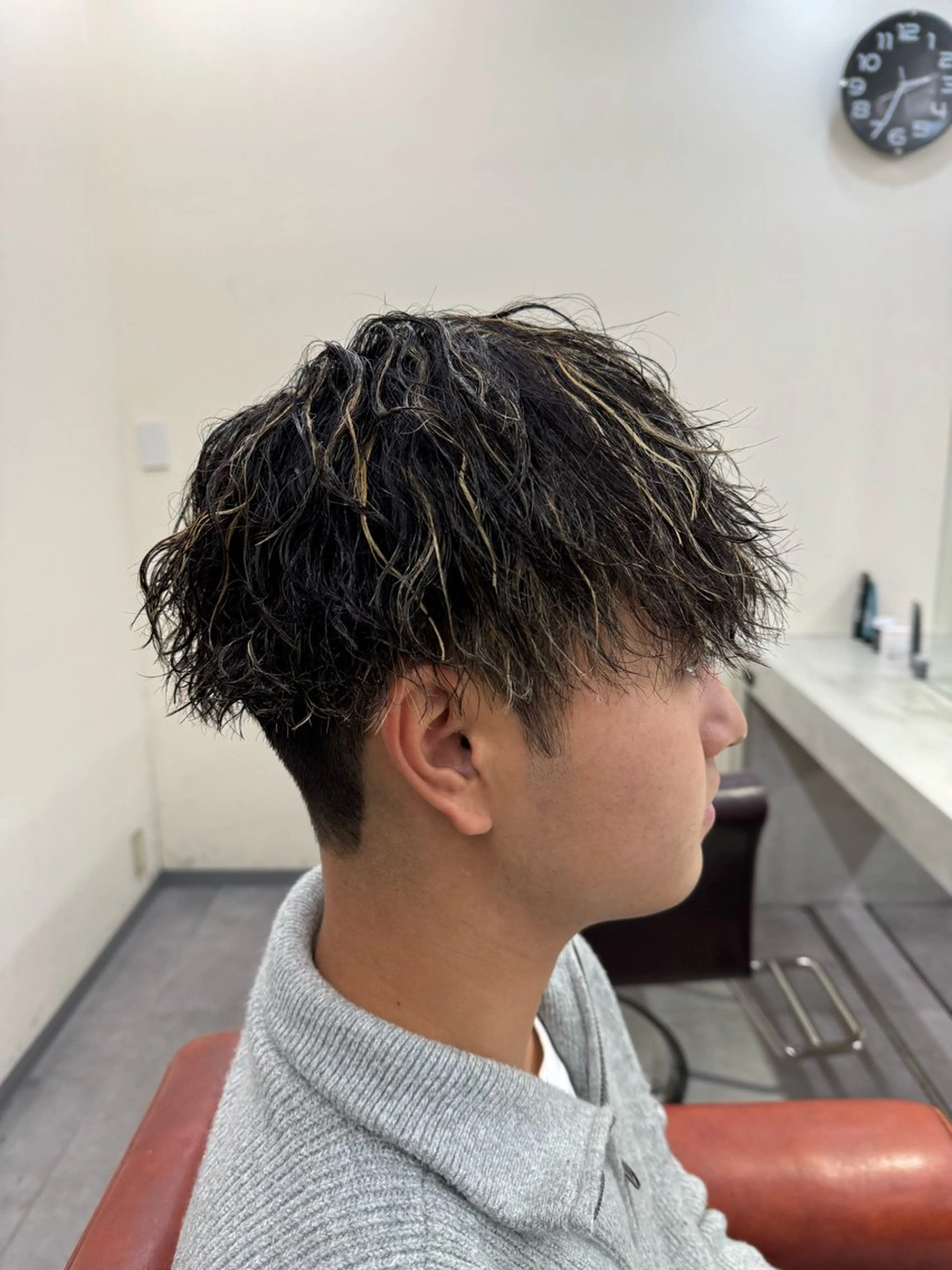 パーマ メンズ カット パーマ パーマ/京都駅 /メンズ/藤井 翔のヘアスタイル