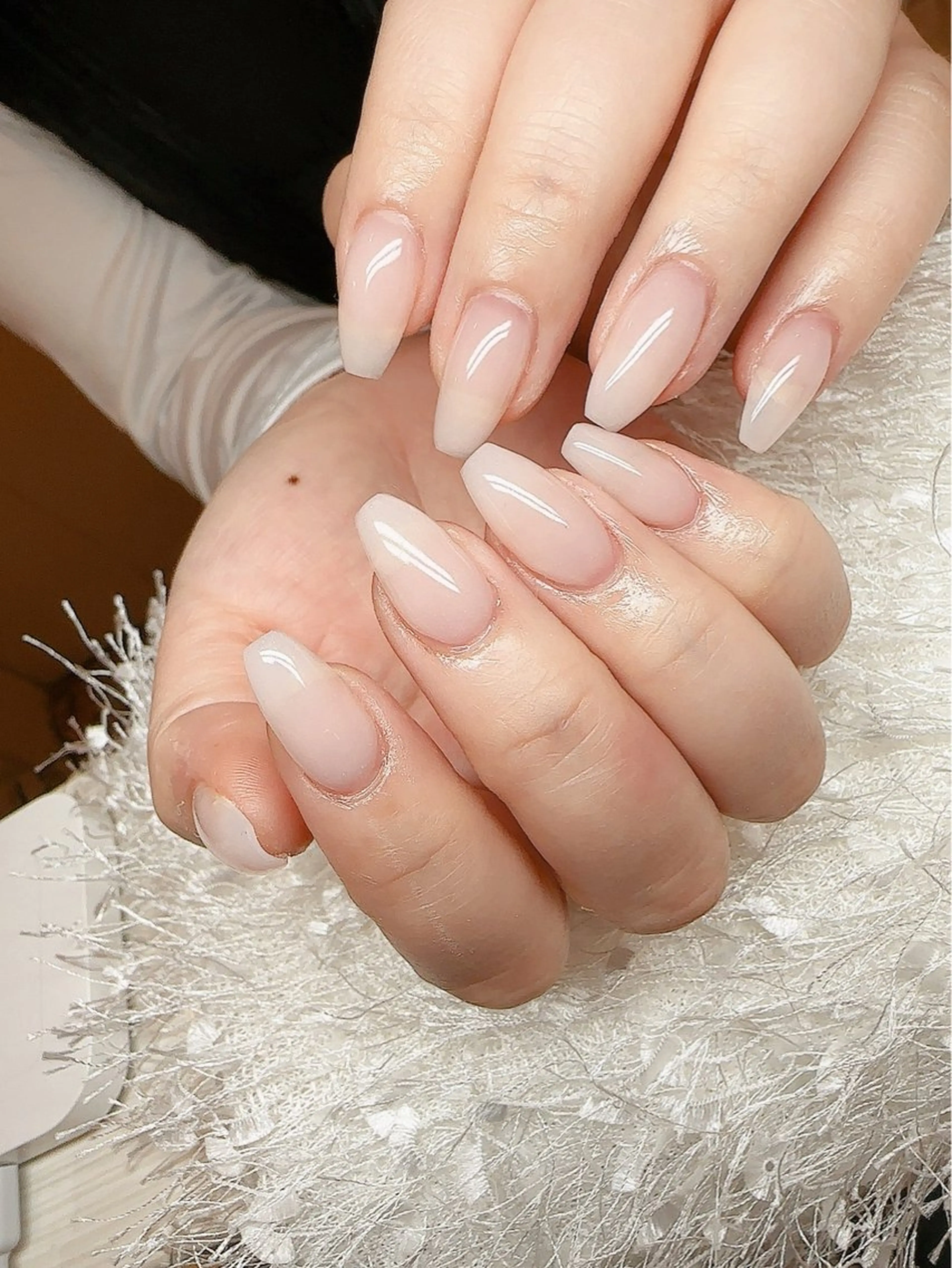 ネイル ワンカラーネイル スカルプネイル Le'a シズカのネイルデザイン