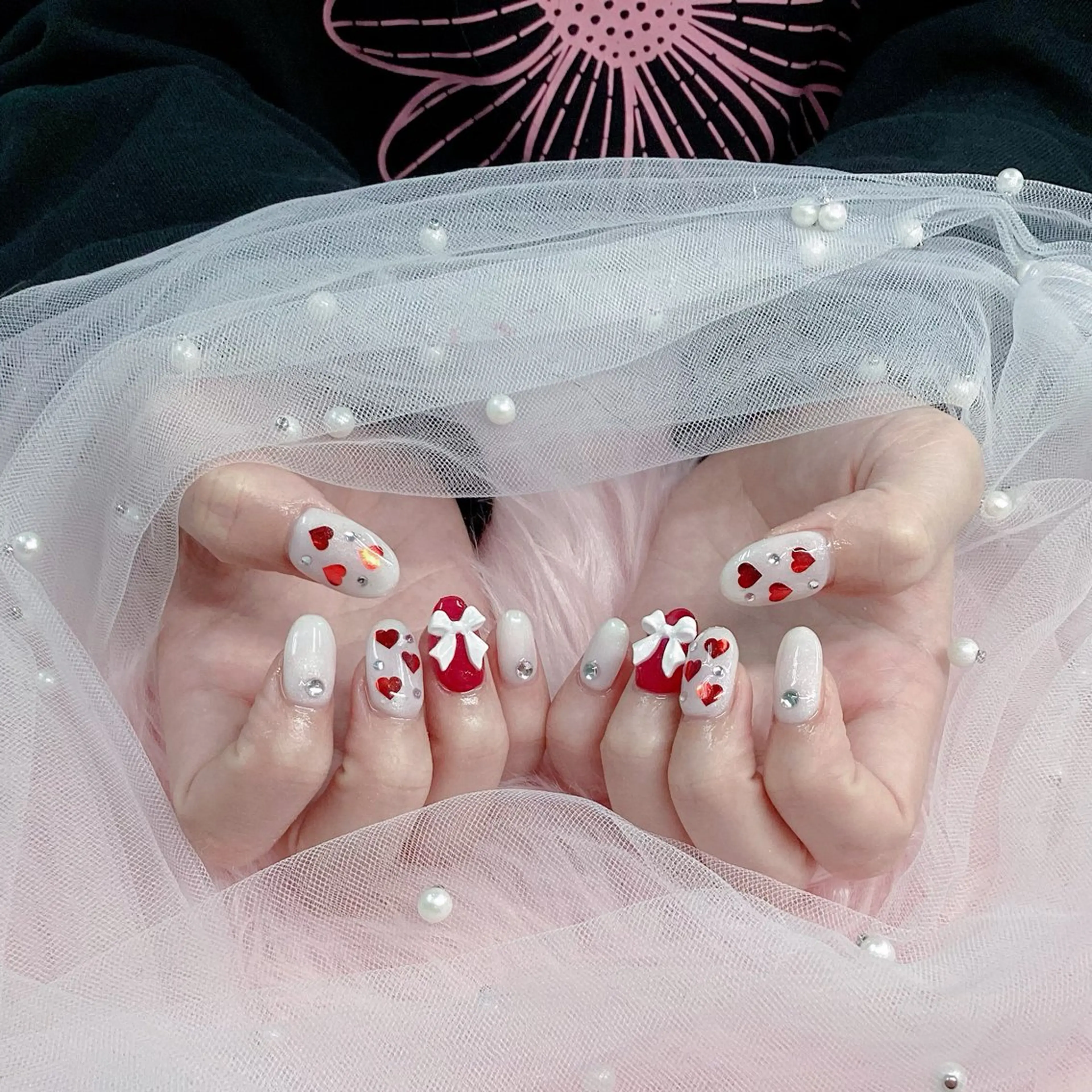 ネイル パーツ全部¥110 サロンミミのネイルデザイン