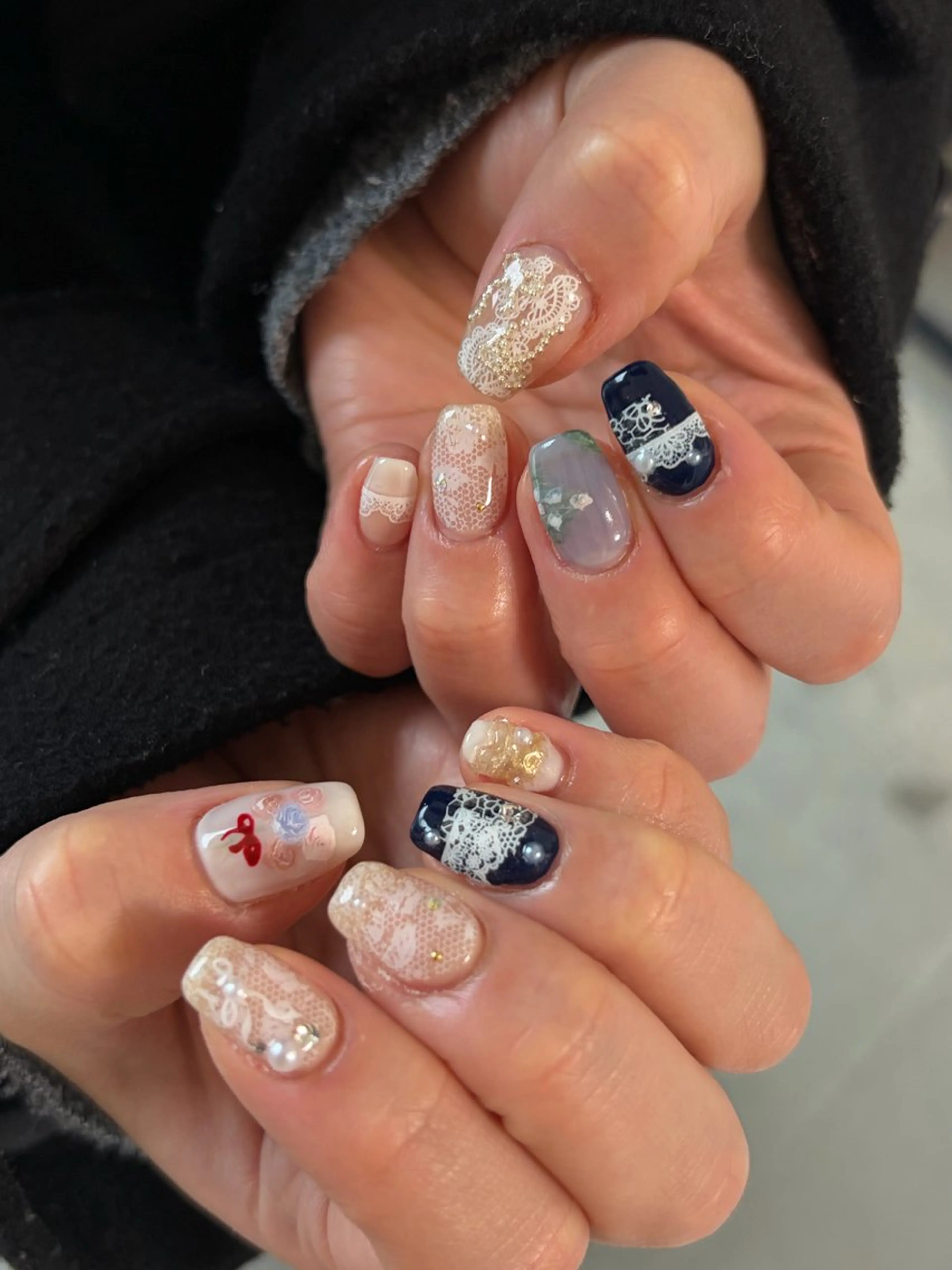 ネイル ハンドネイル elen南越谷 Rina𖥔⋱のネイルデザイン