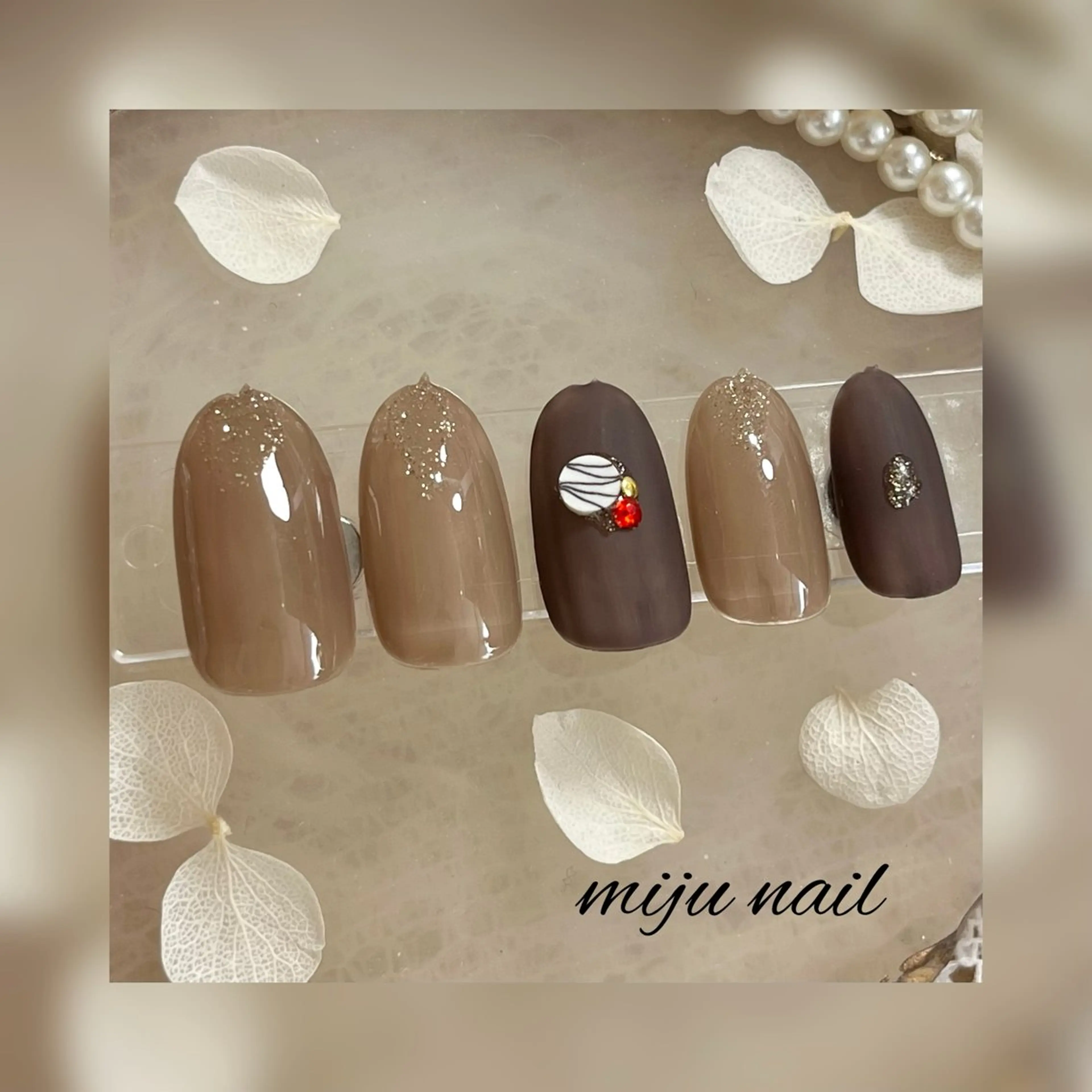 ネイル ❁miju nail 大人上品/自爪育成のネイルデザイン