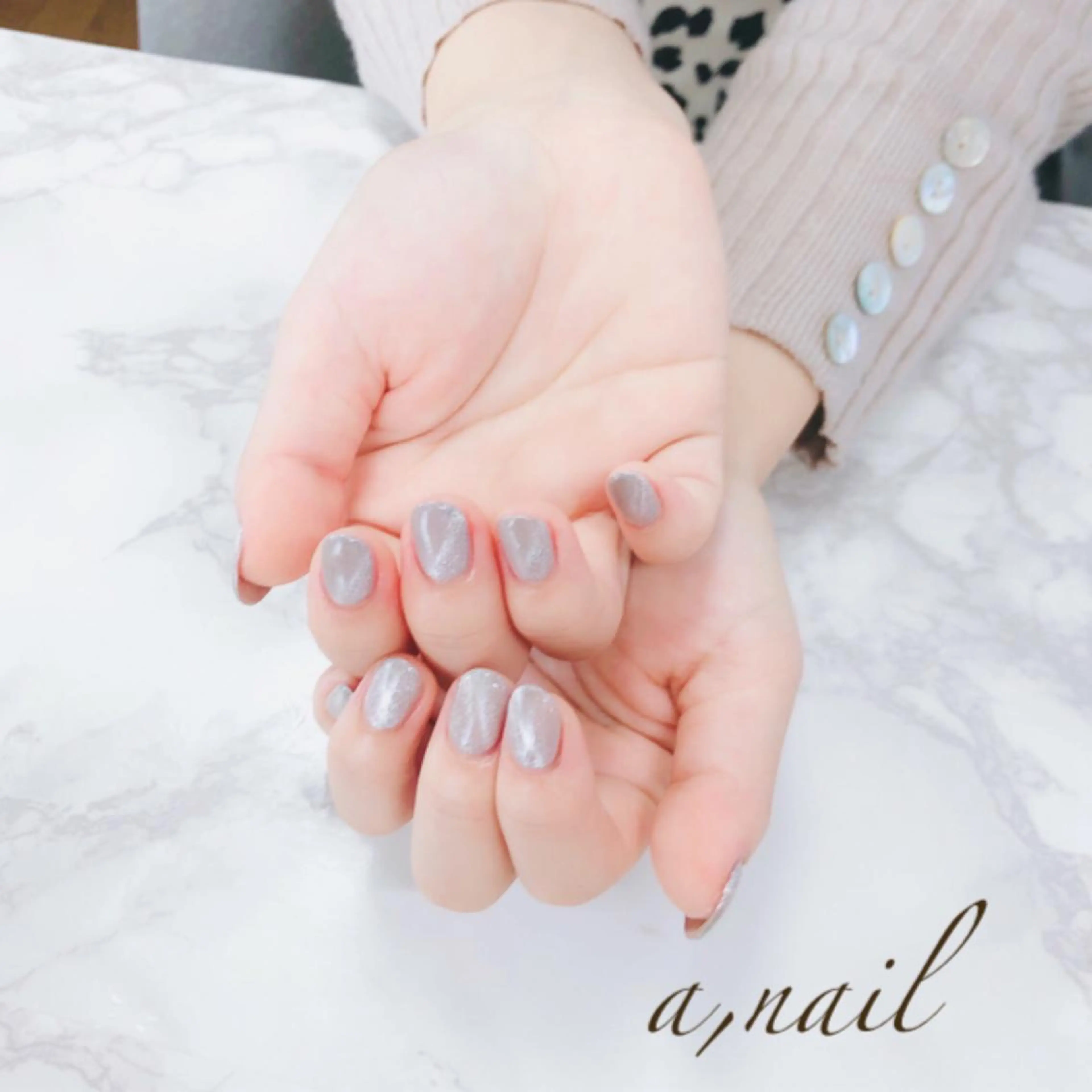 ネイル フットネイル ジェルネイル グラデーション ラメ(グリッター) ラメグラデーション ハンドネイル ネイルサロン エーネイルのネイルデザイン