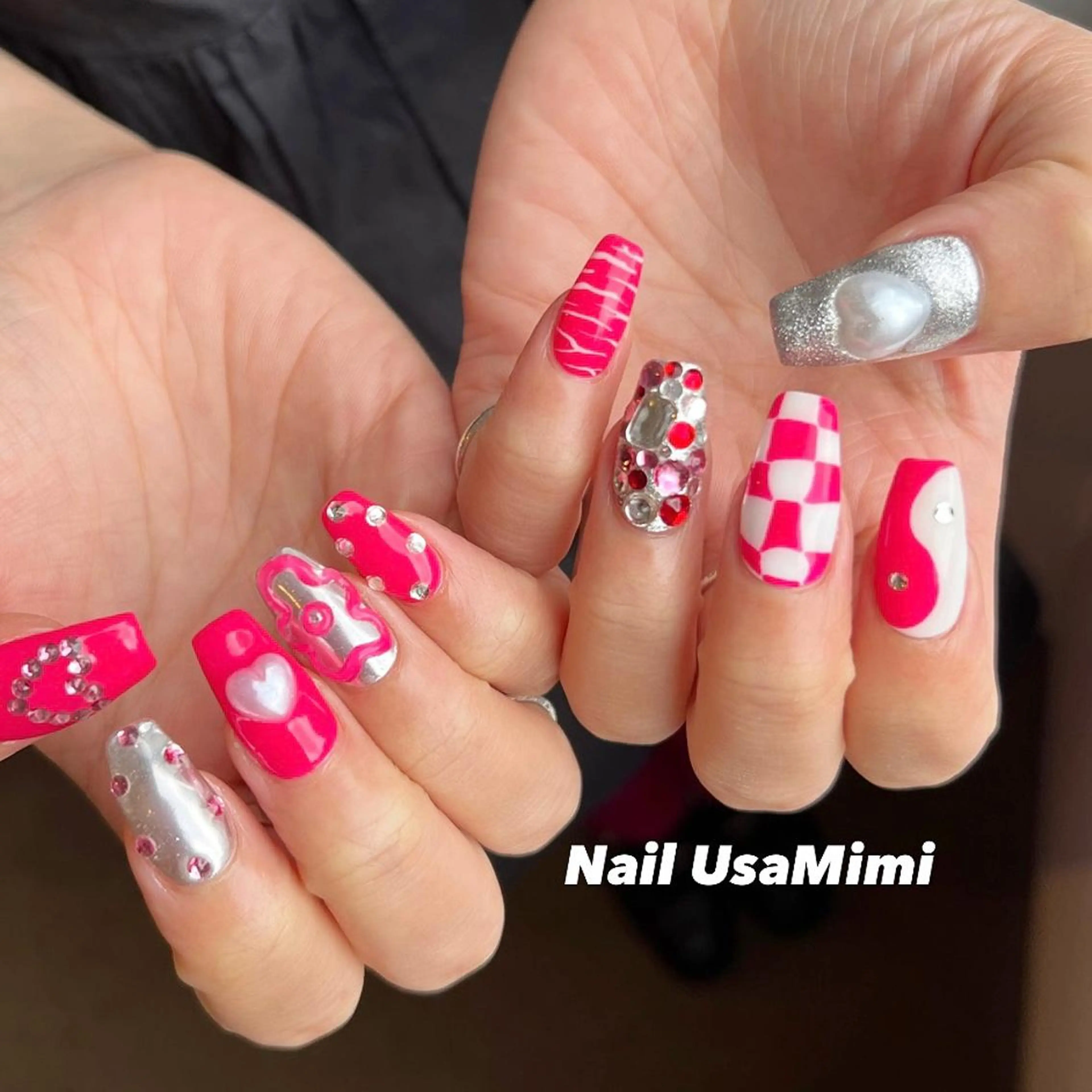 ネイル オーロラネイル フットネイル ジェルネイル 氷ネイル・うるうるネイル キラキラネイル 本町ネイルNail UsaMimiのネイルデザイン