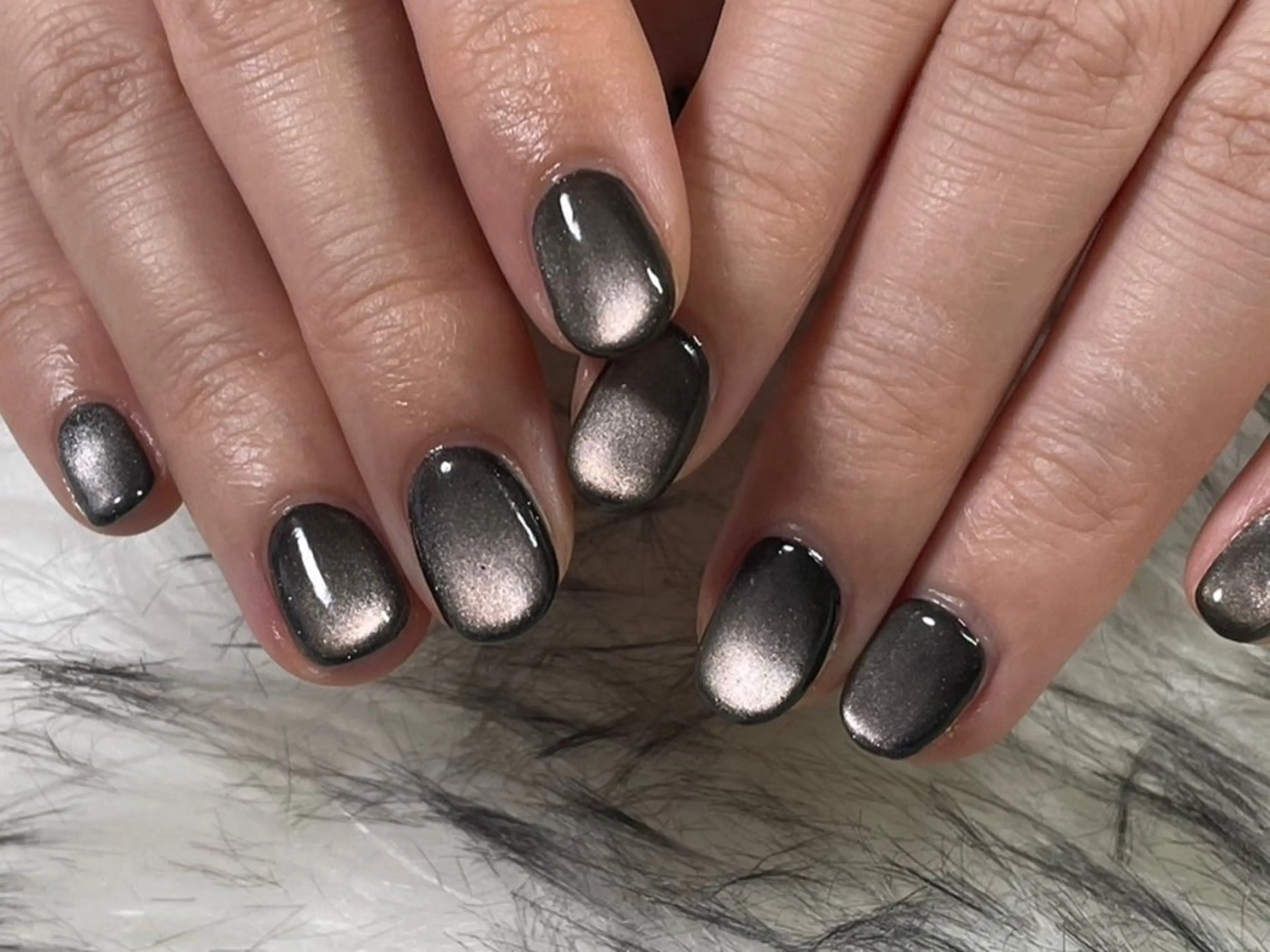 ネイル ジェルネイル キラキラネイル 韓国ネイル マグネットネイル メンズネイル kiki nail たまプラーザのネイルデザイン