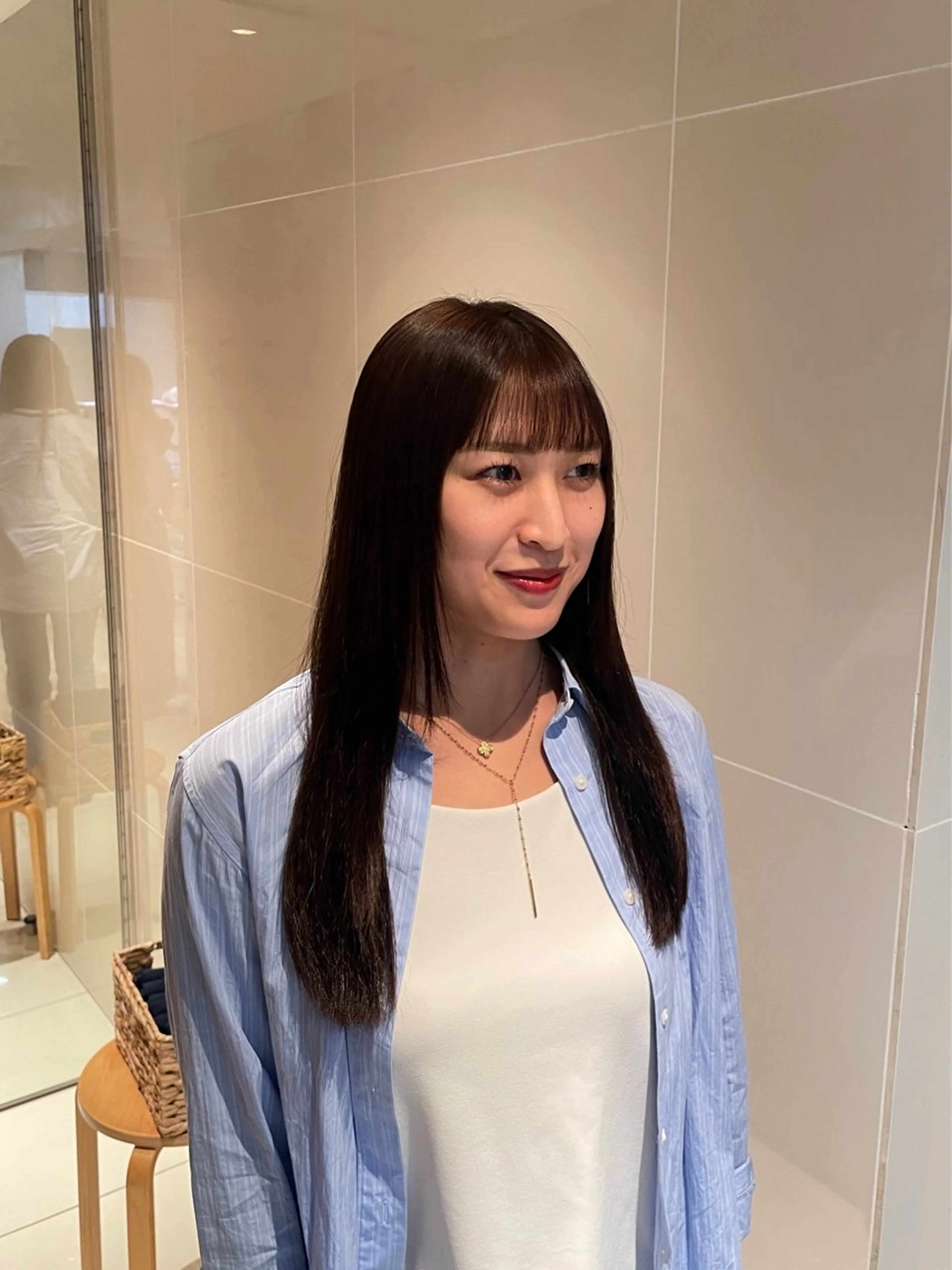 パーマ 縮毛矯正 縮毛矯正 縮毛矯正/レイヤー 🌙児玉光瑠のヘアスタイル