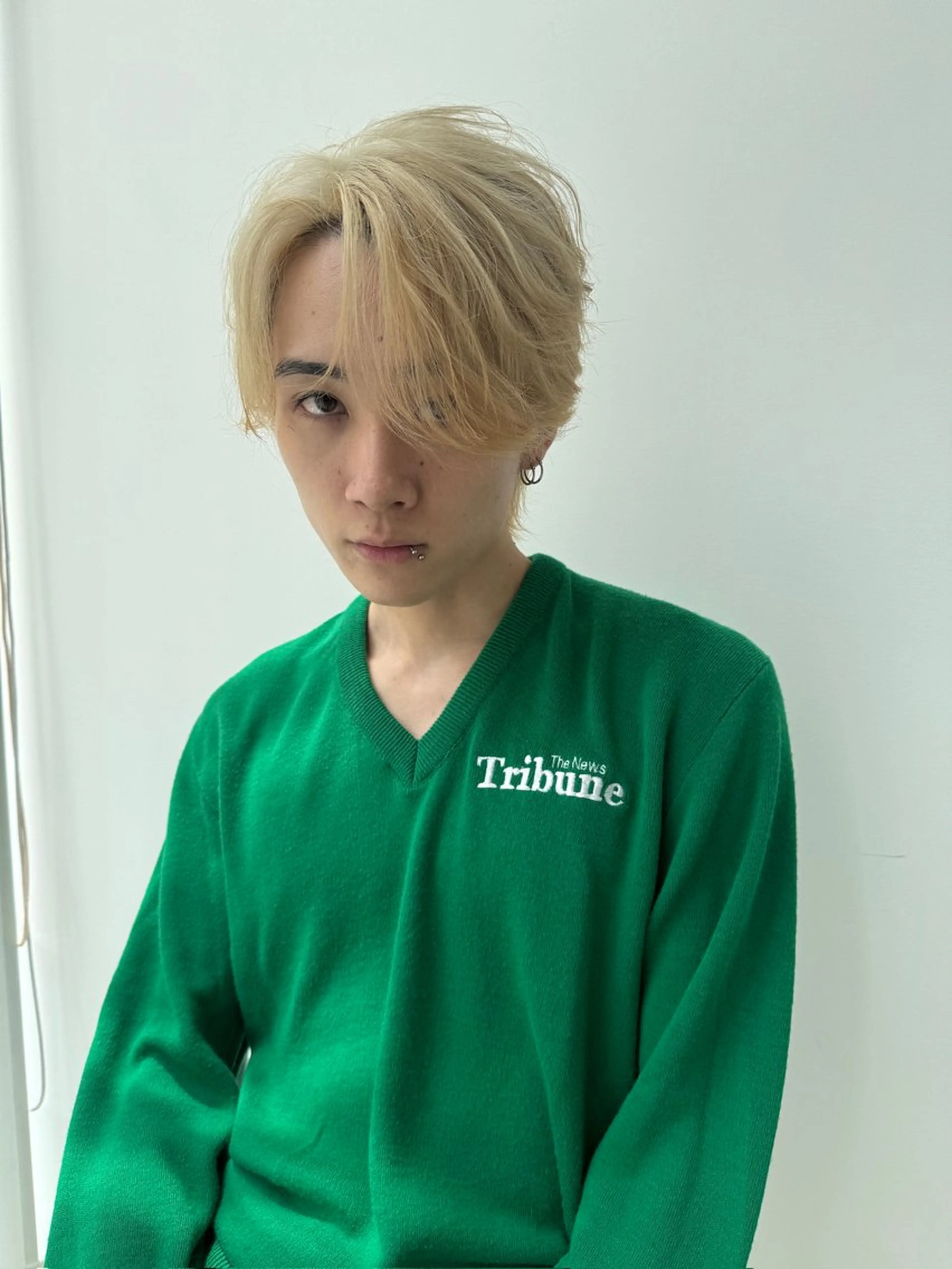 ミディアム カラー メンズ カット センターパート/ メンズ特化/植田 柊のヘアスタイル