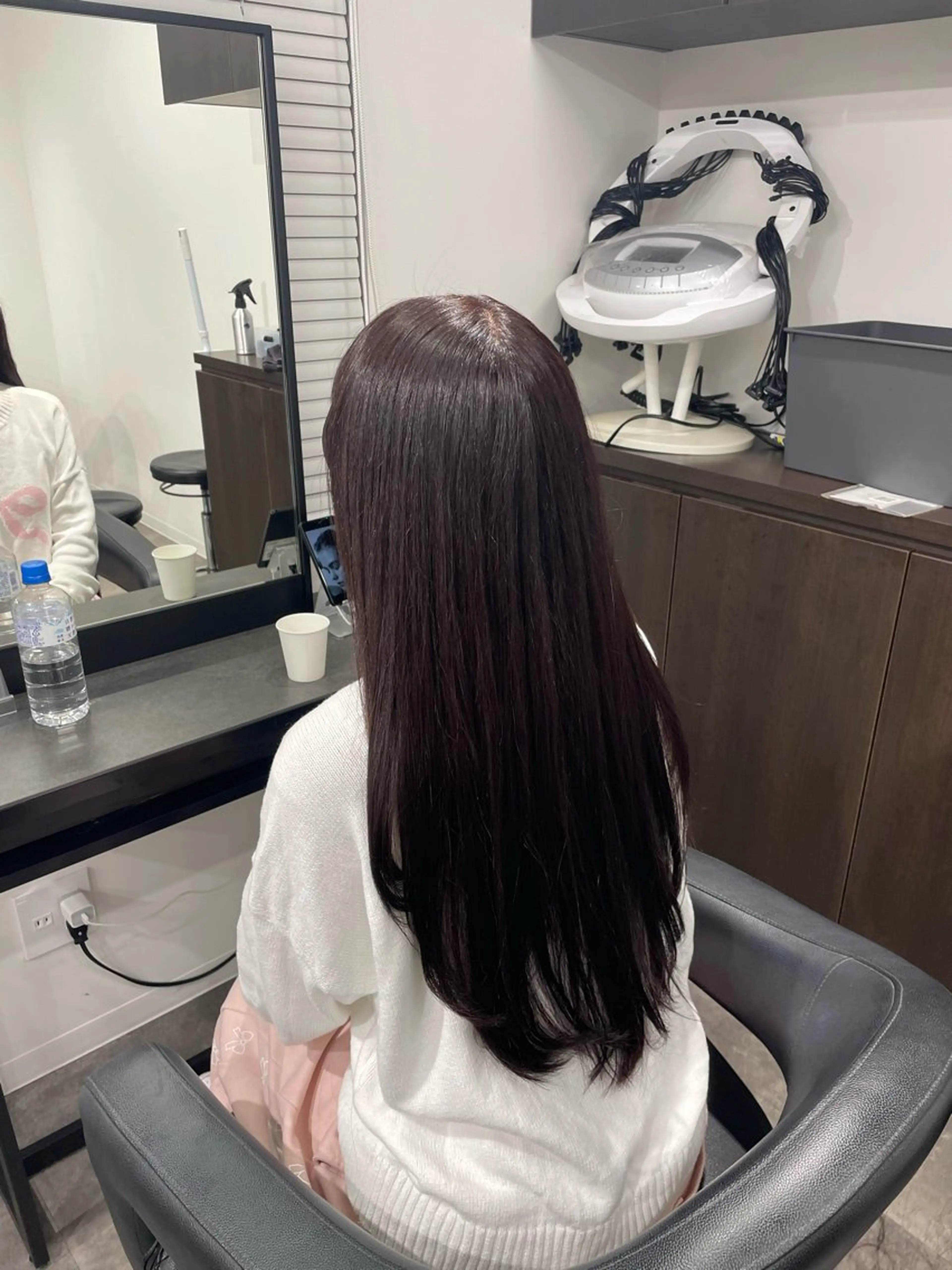 ロング カラー ブリーチ ダブルカラー ブリーチなしカラー 髪質改善 トリートメント 🤍透明感推しカラー 🤍yui‪💞✨のヘアスタイル