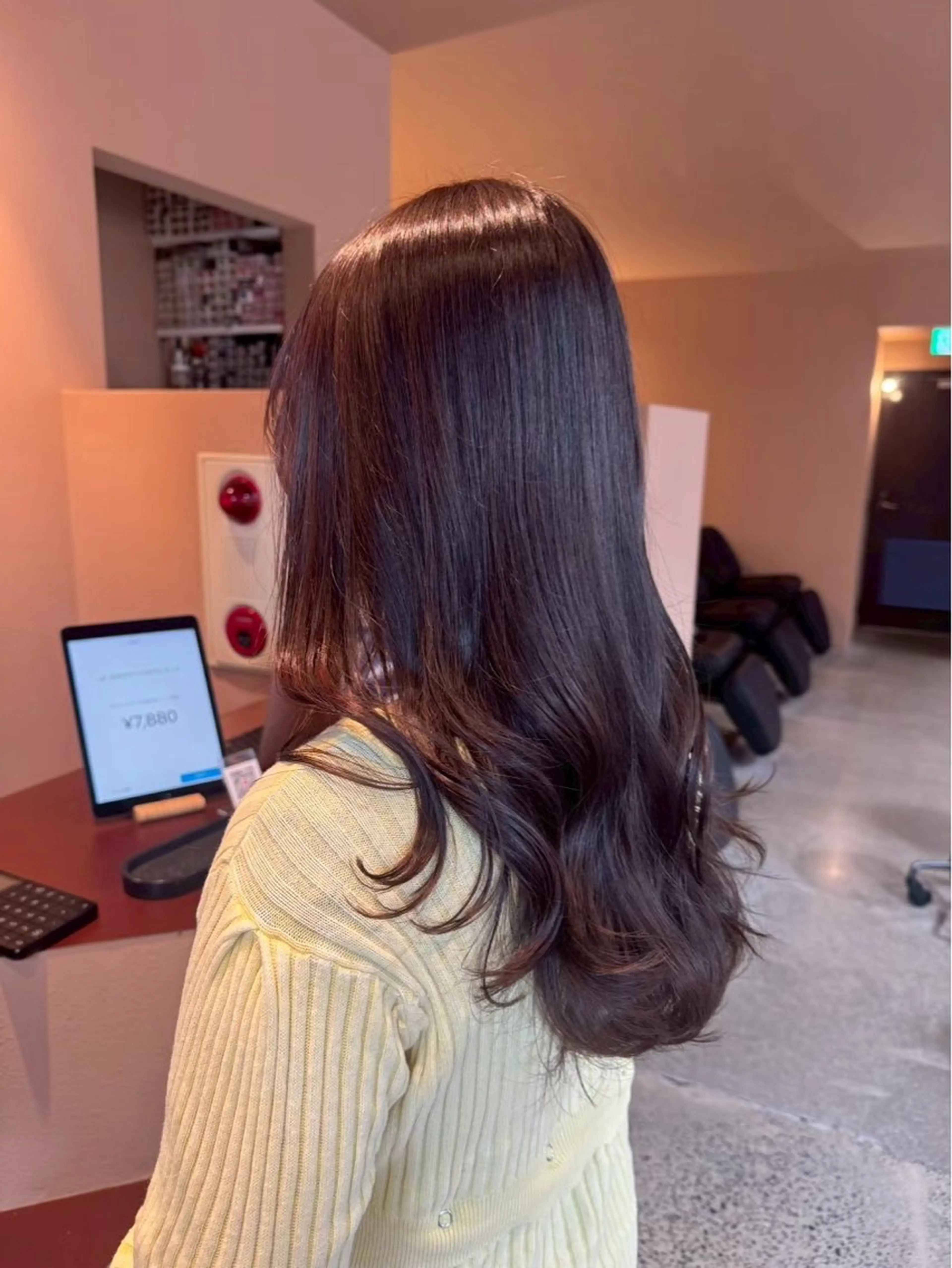 カラー YOKE 桃山台 SAKI♩ ܸのヘアスタイル