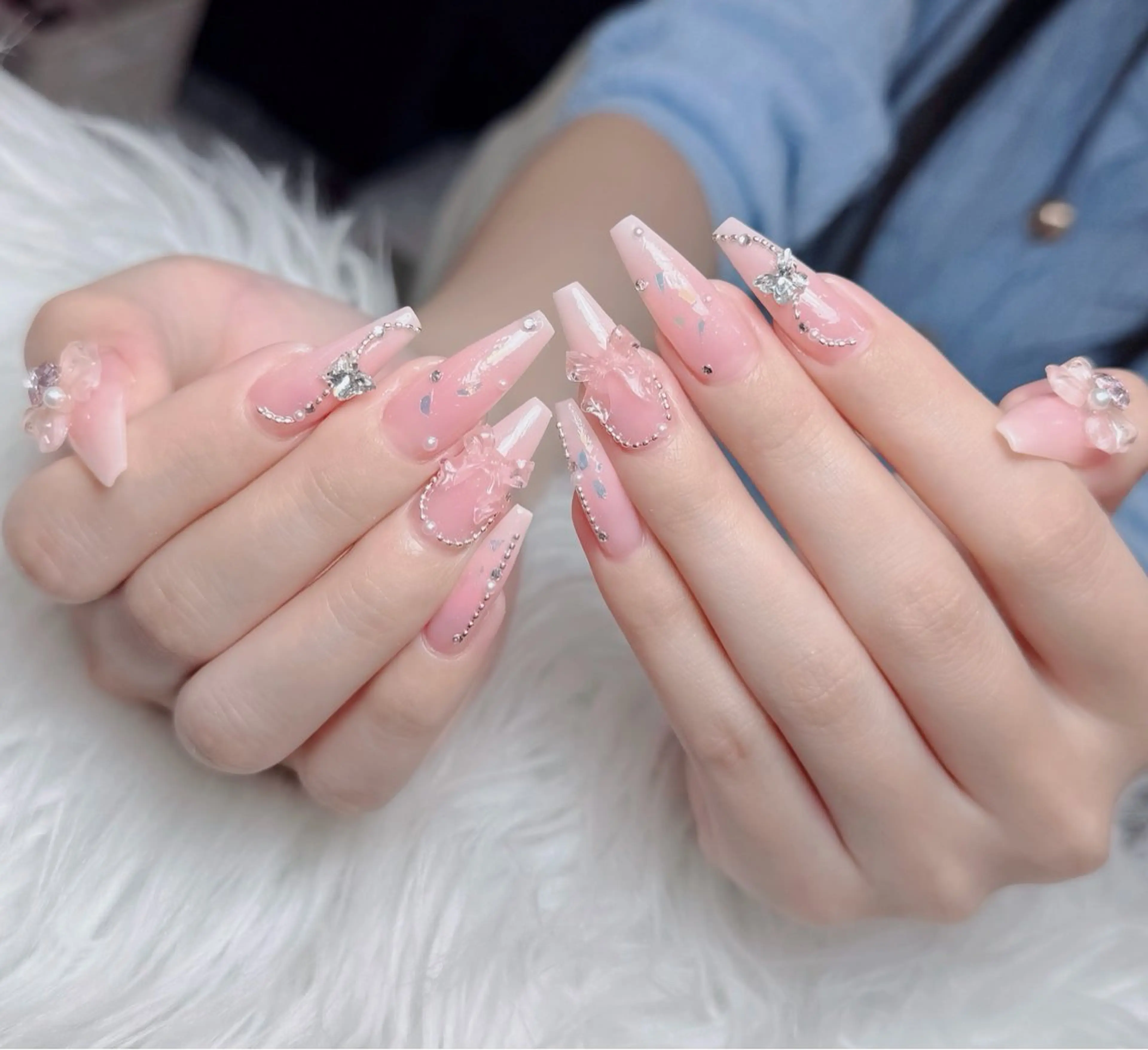 ネイル アートネイル フレンチネイル ジェルネイル 韓国ネイル マグネットネイル ハンドネイル Lenie Nail Okuboのネイルデザイン