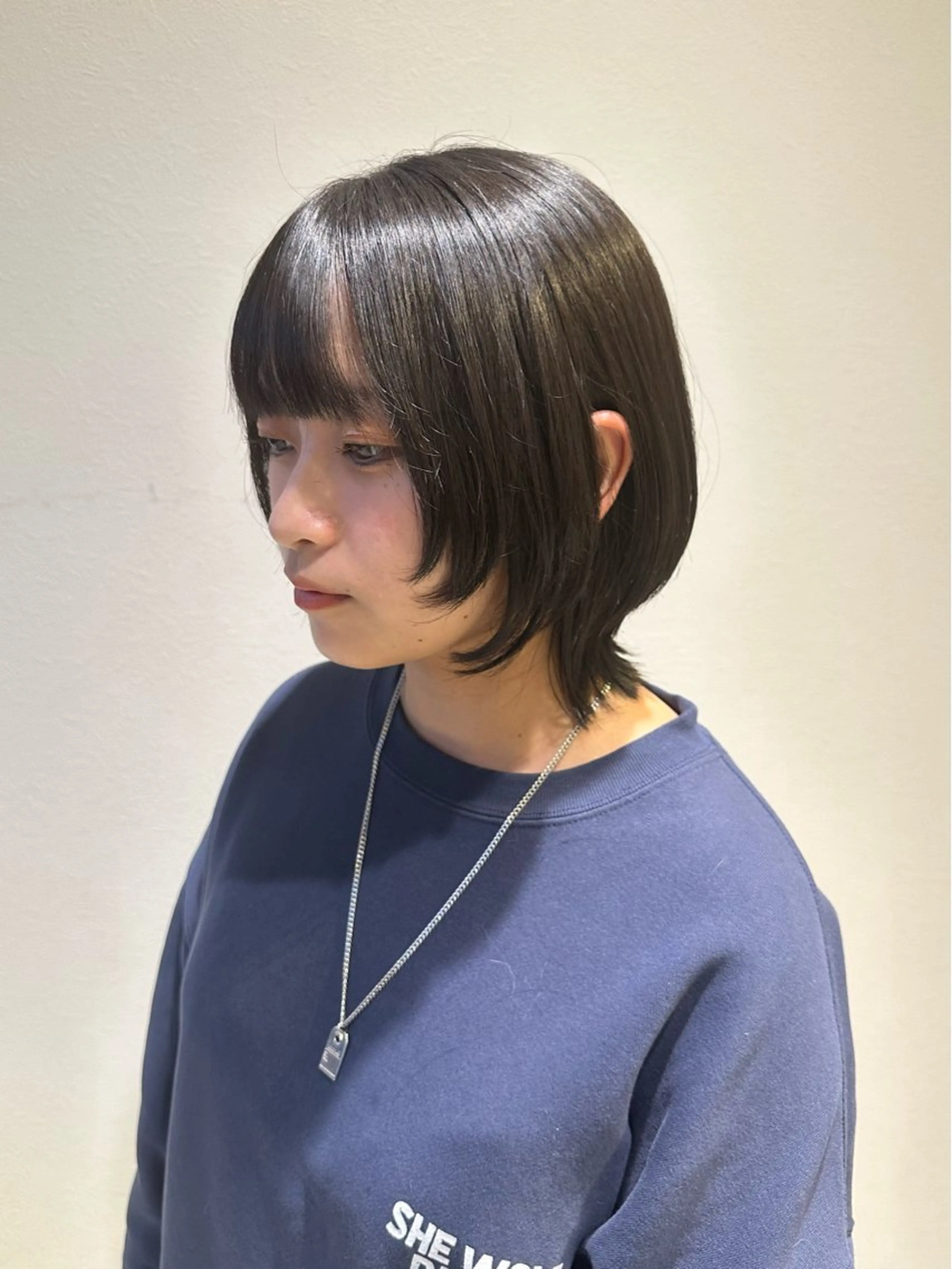 ショート ウルフカット カット トリートメント 間水 和樹のヘアスタイル