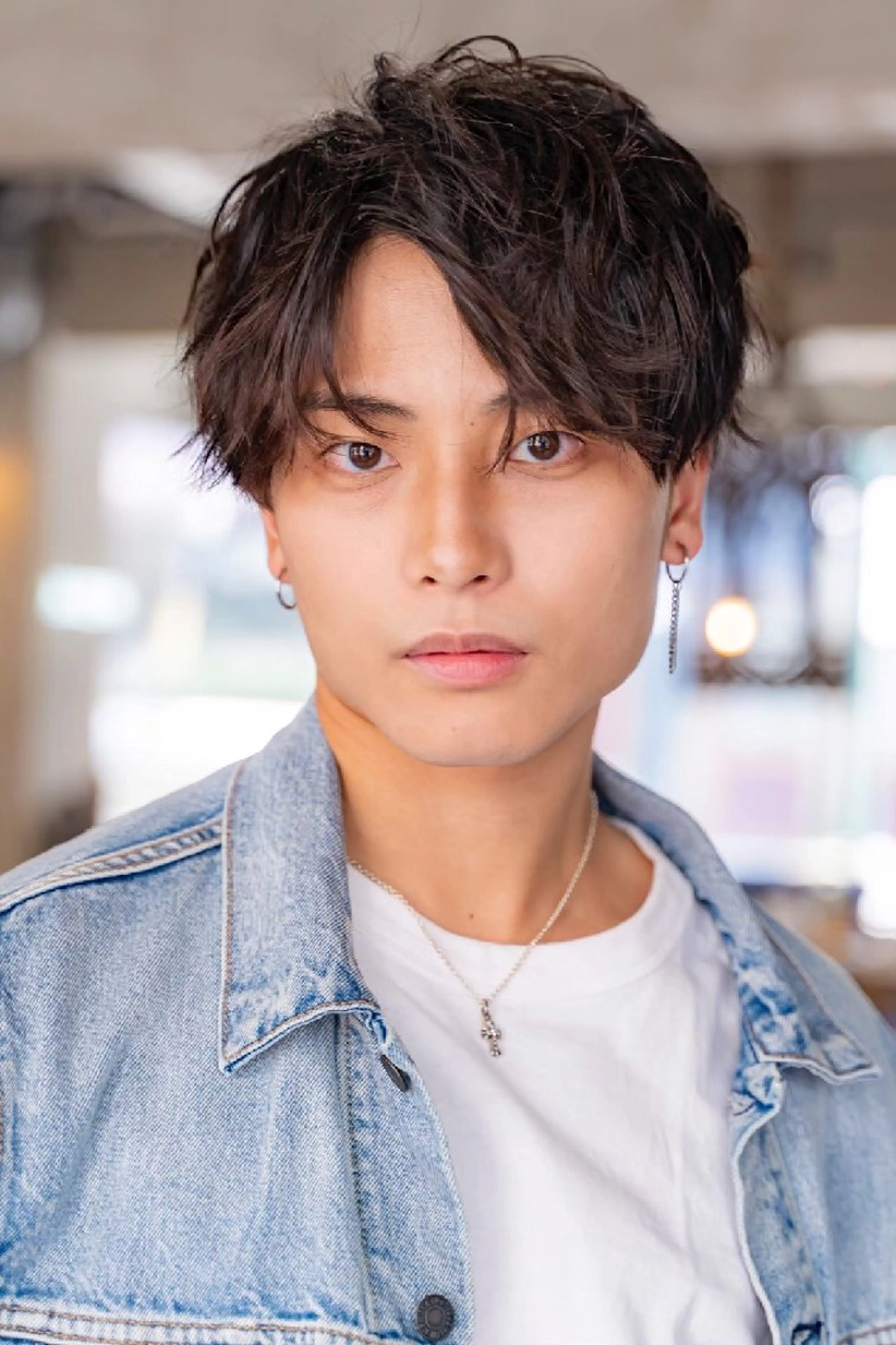 ショート カラー パーマ ヘアアレンジ メンズ カット パーマ トリートメント 【毛流れヘア】 人気No.1/ユウキのヘアスタイル