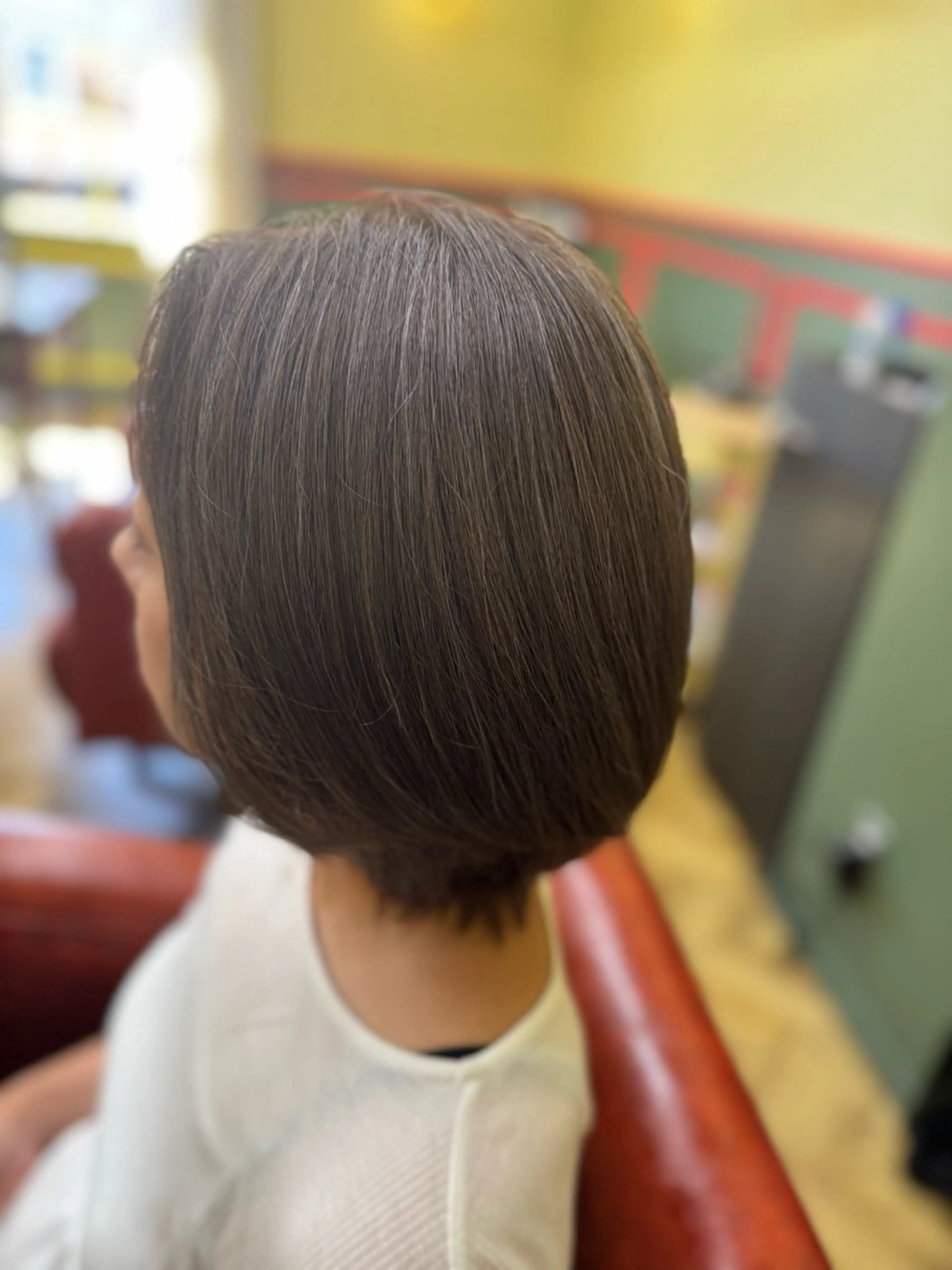 ショート カラー 透明感カラー オレンジ 米倉 麻衣のヘアスタイル