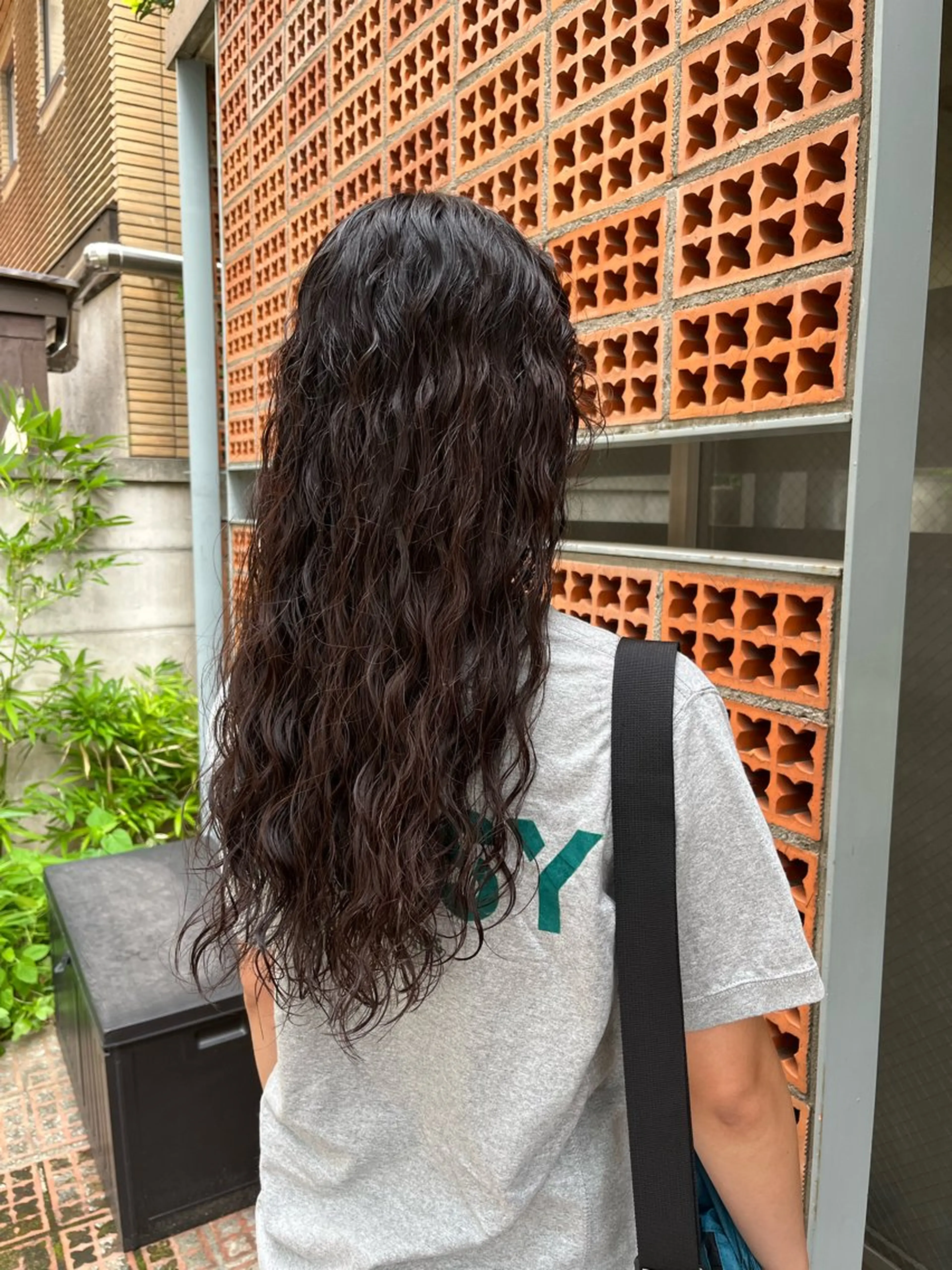 ミディアム カラー パーマ カット パーマ 表参道🌿赤み消し カラー/チナツのヘアスタイル