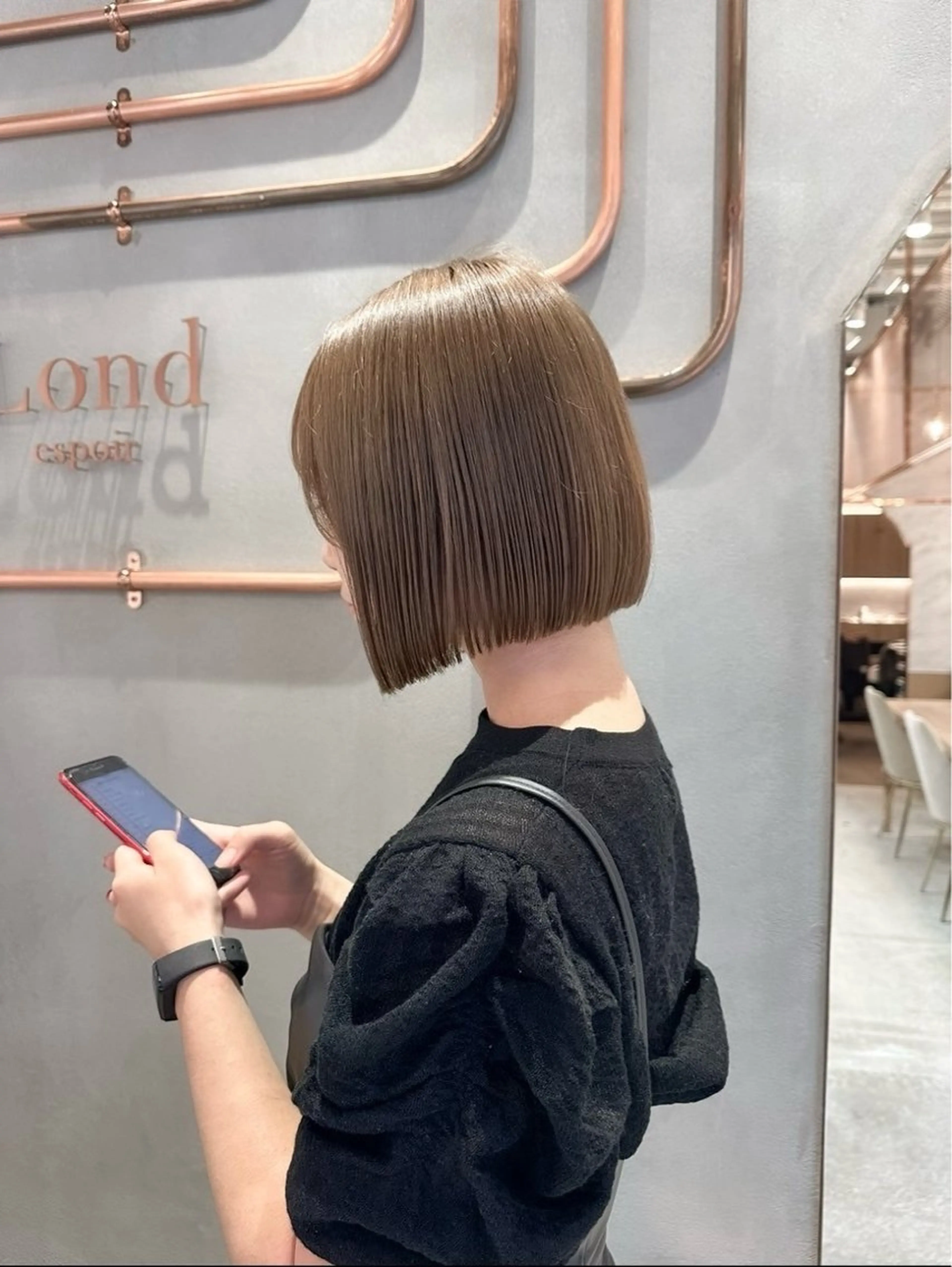 ショート カラー 艶カラー/艶髪矯正/ レイヤー/ひなき🎀のヘアスタイル