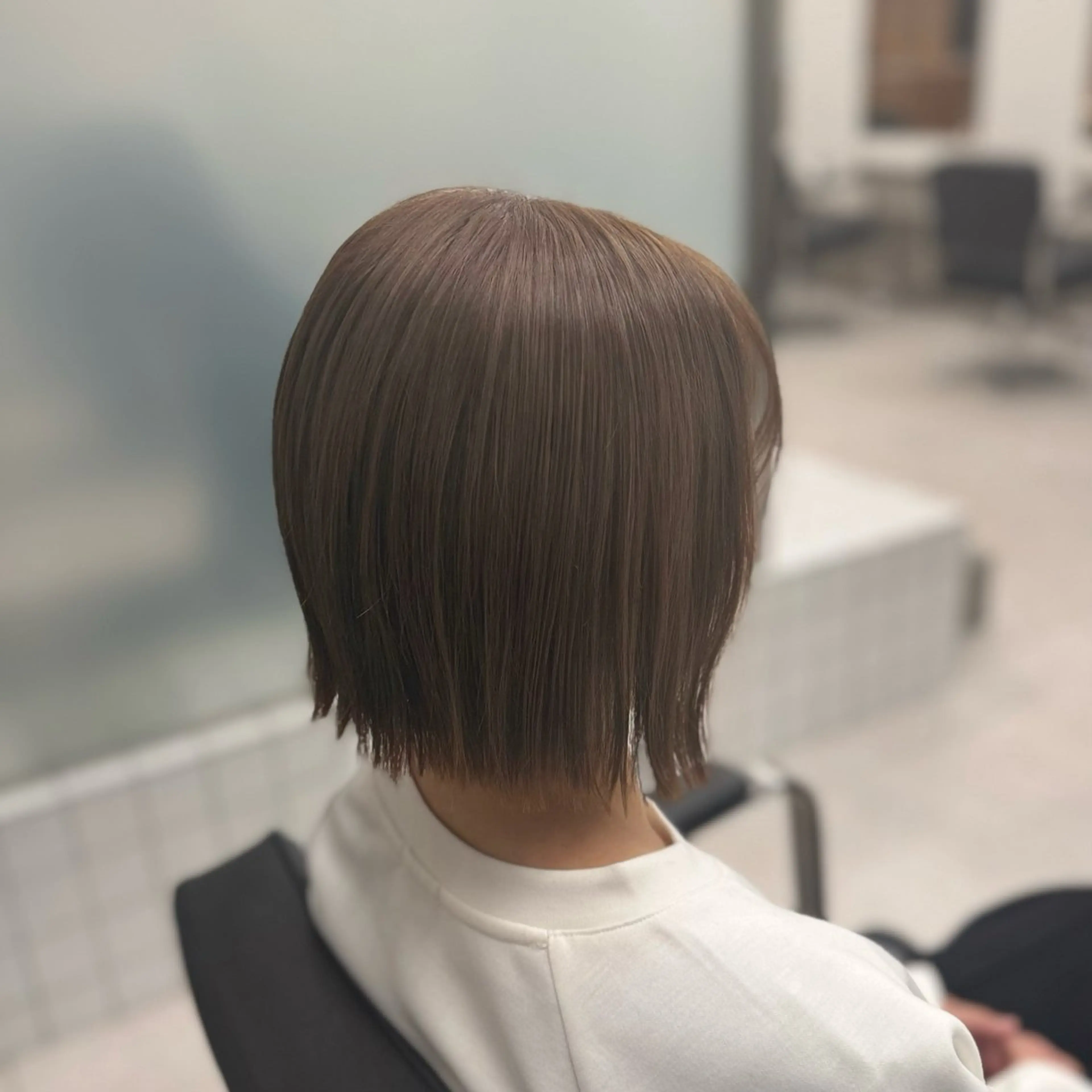 セミロング カラー ヘアカラー トリートメント 縮毛矯正+モテカラー 🎀✨MIHOのヘアスタイル