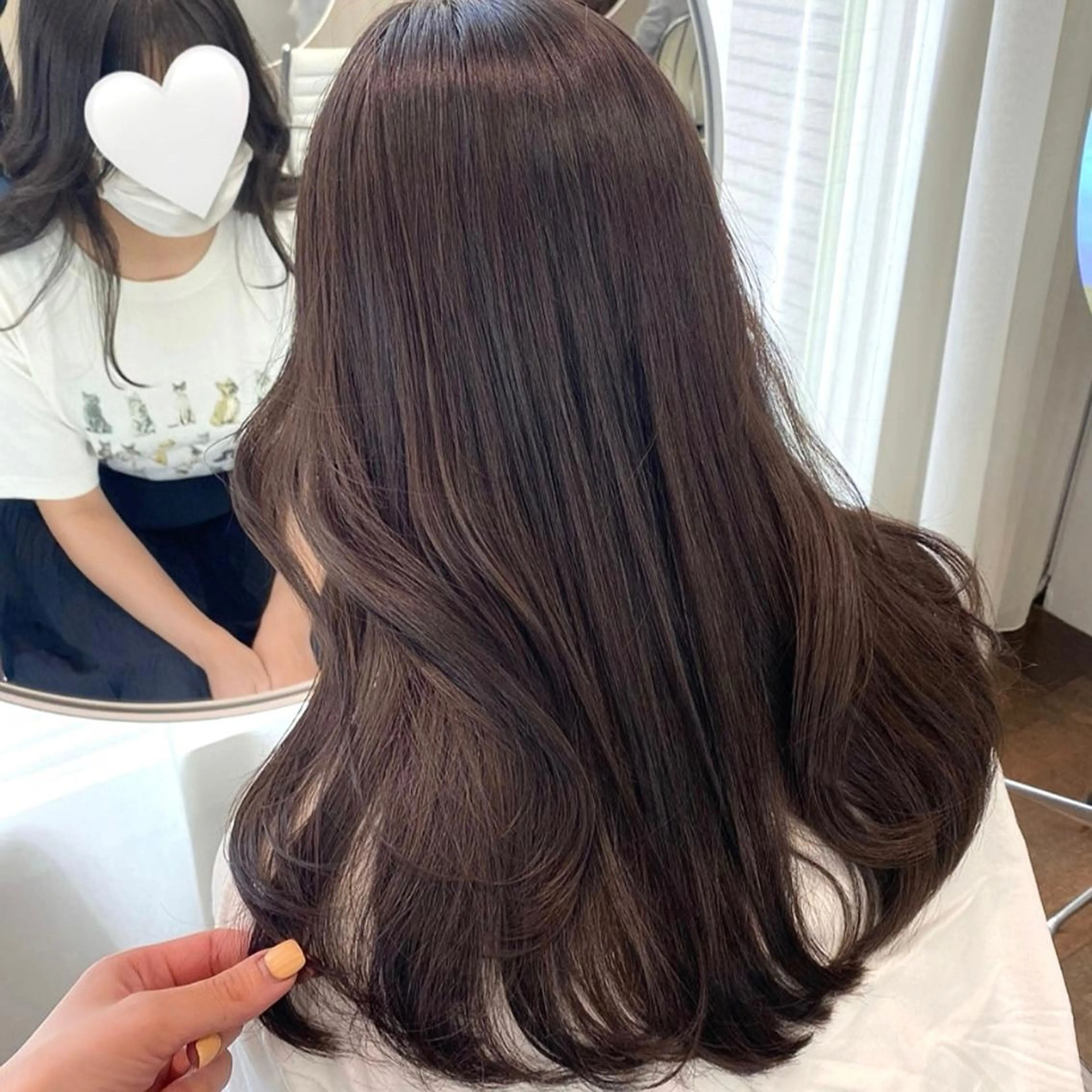 セミロング カラー ヘアアレンジ アッシュ ベージュカラー 透明感カラー ラベンダーカラー ラベンダーアッシュ レイヤー🌟艶カラー 🕊まやのヘアスタイル