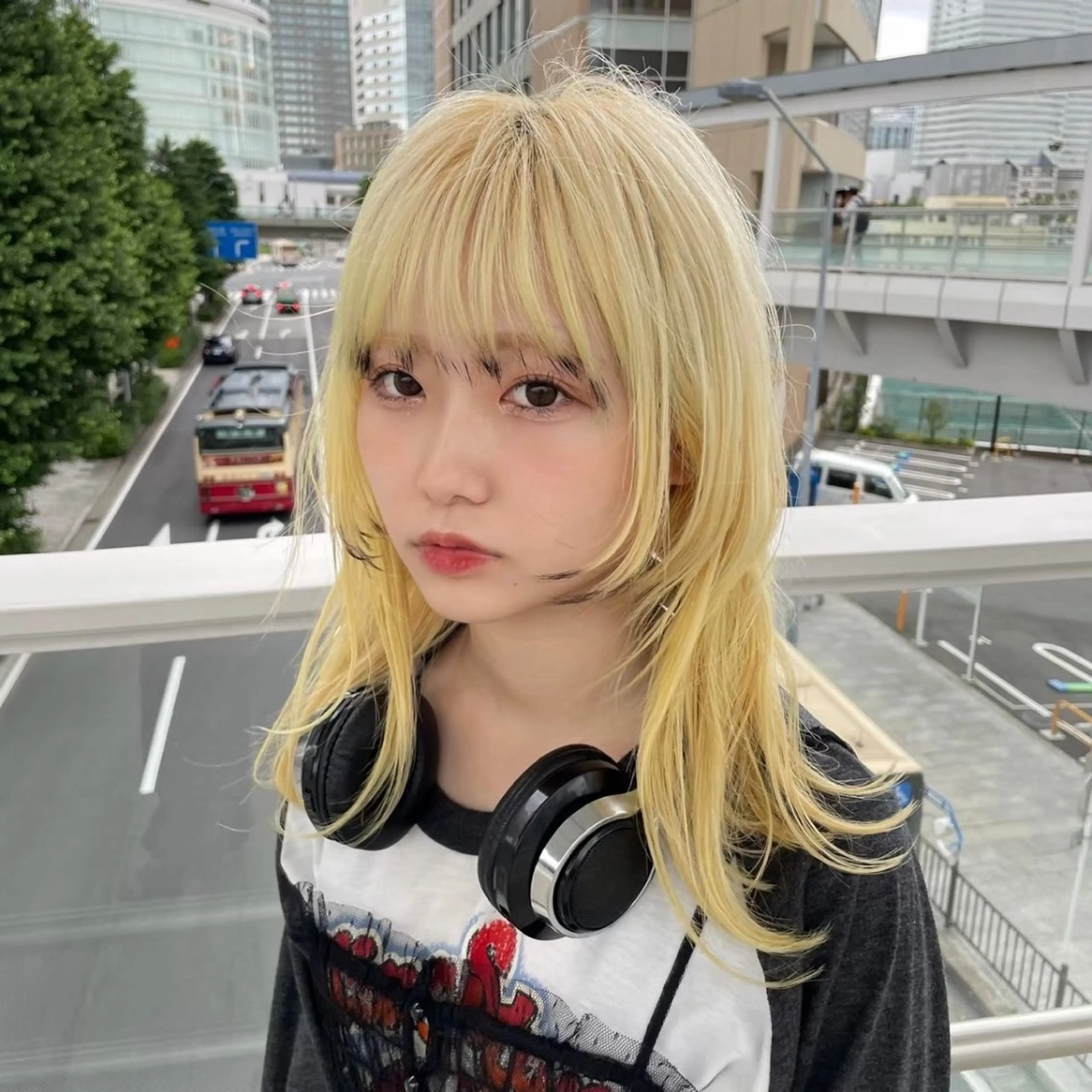 セミロング カラー ハイトーンブリーチ 名古屋/FUTOのヘアスタイル