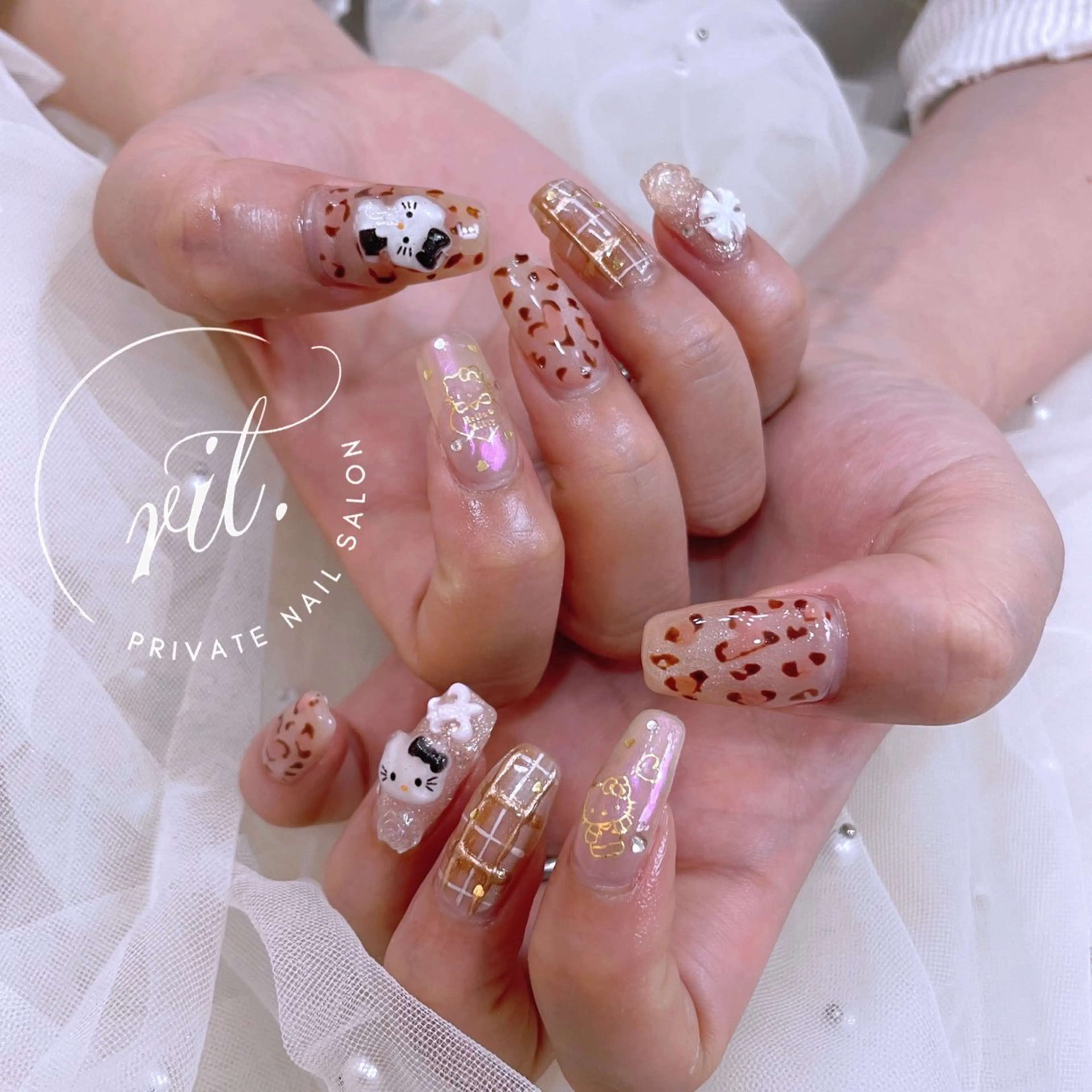 ネイル アニマル柄 ハンドネイル rit. _リットのネイルデザイン