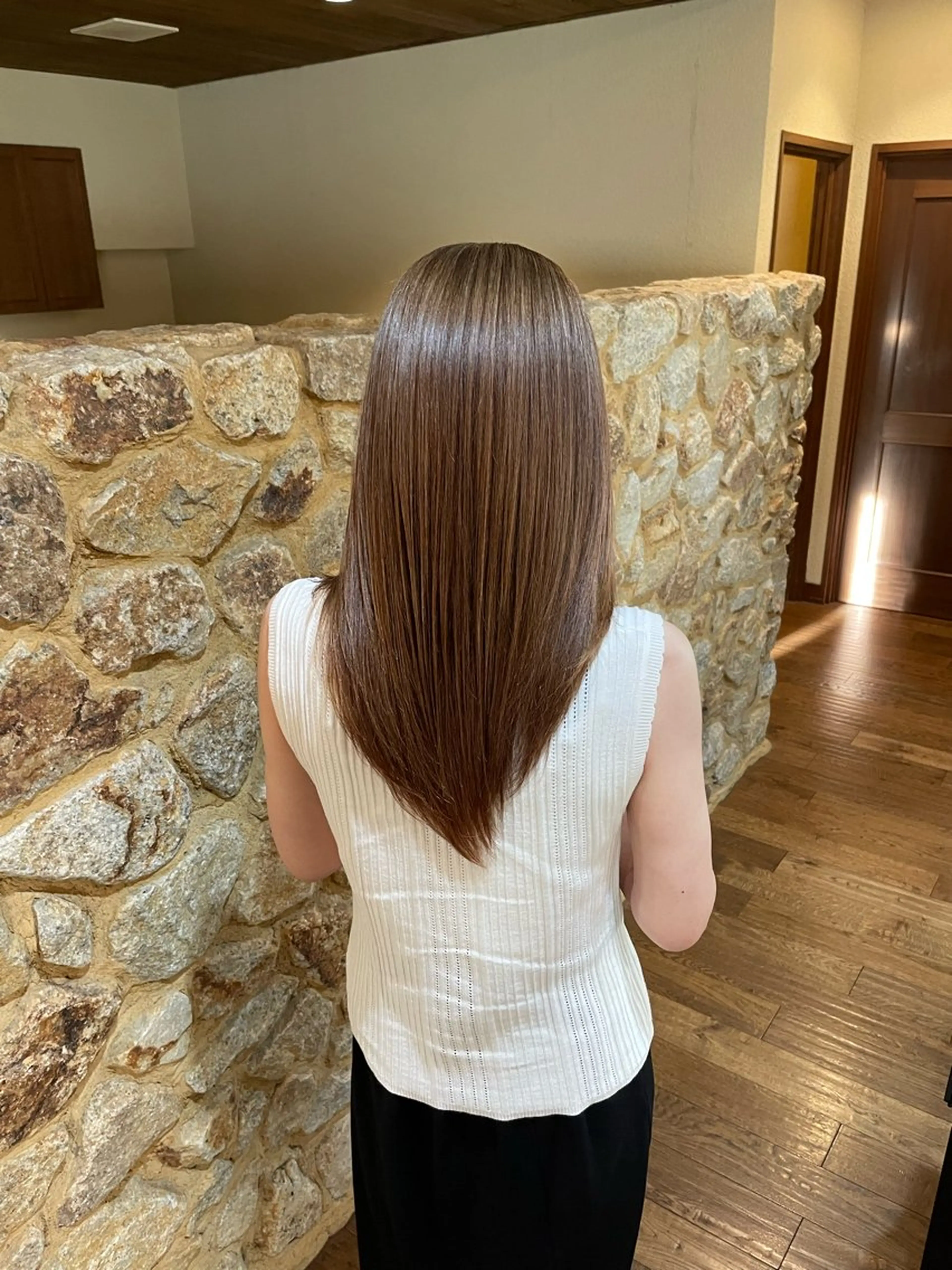 ロング 縮毛矯正× 髪質改善  | 藤田のヘアスタイル